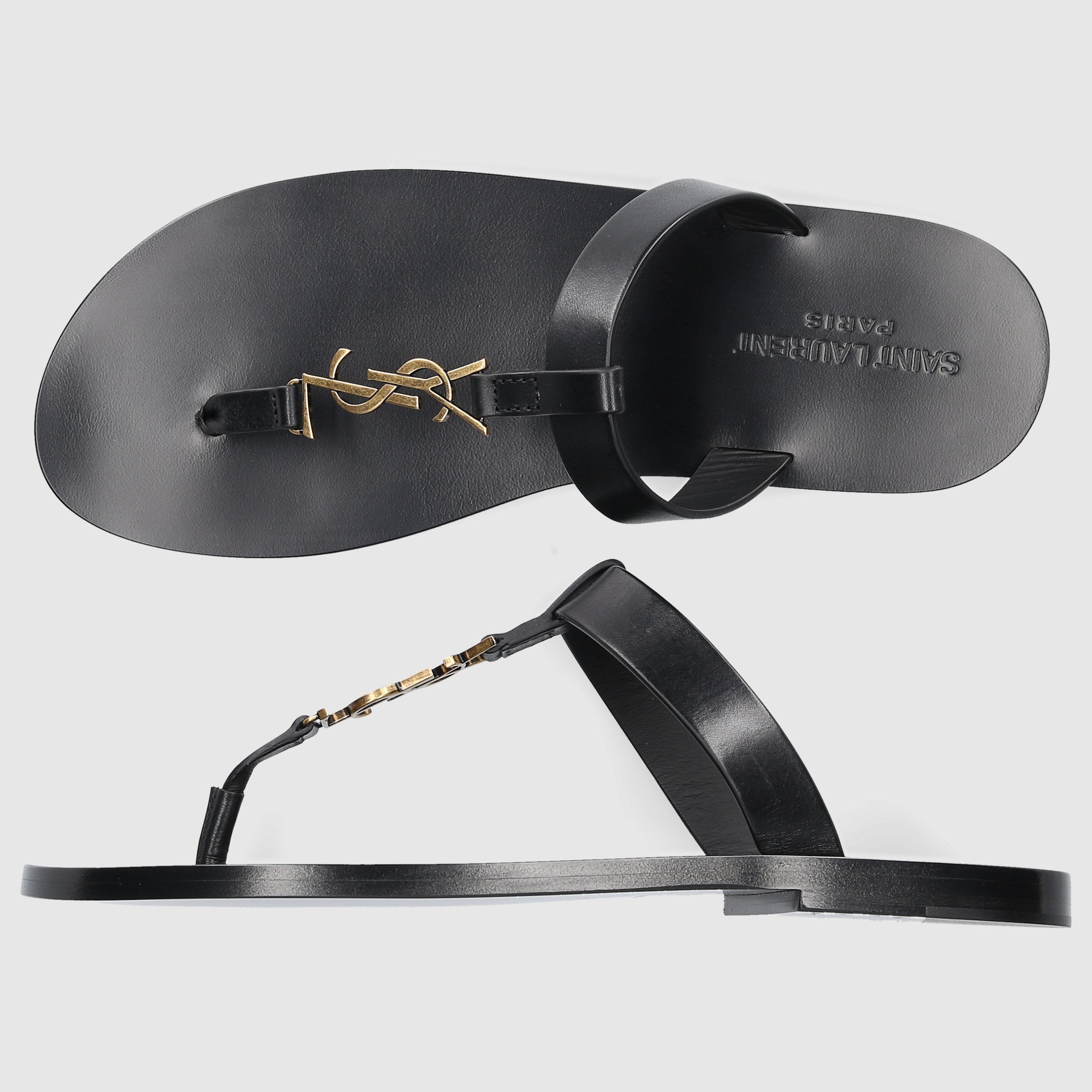 Saint Laurent W SANDALS FLAT 775806 Black