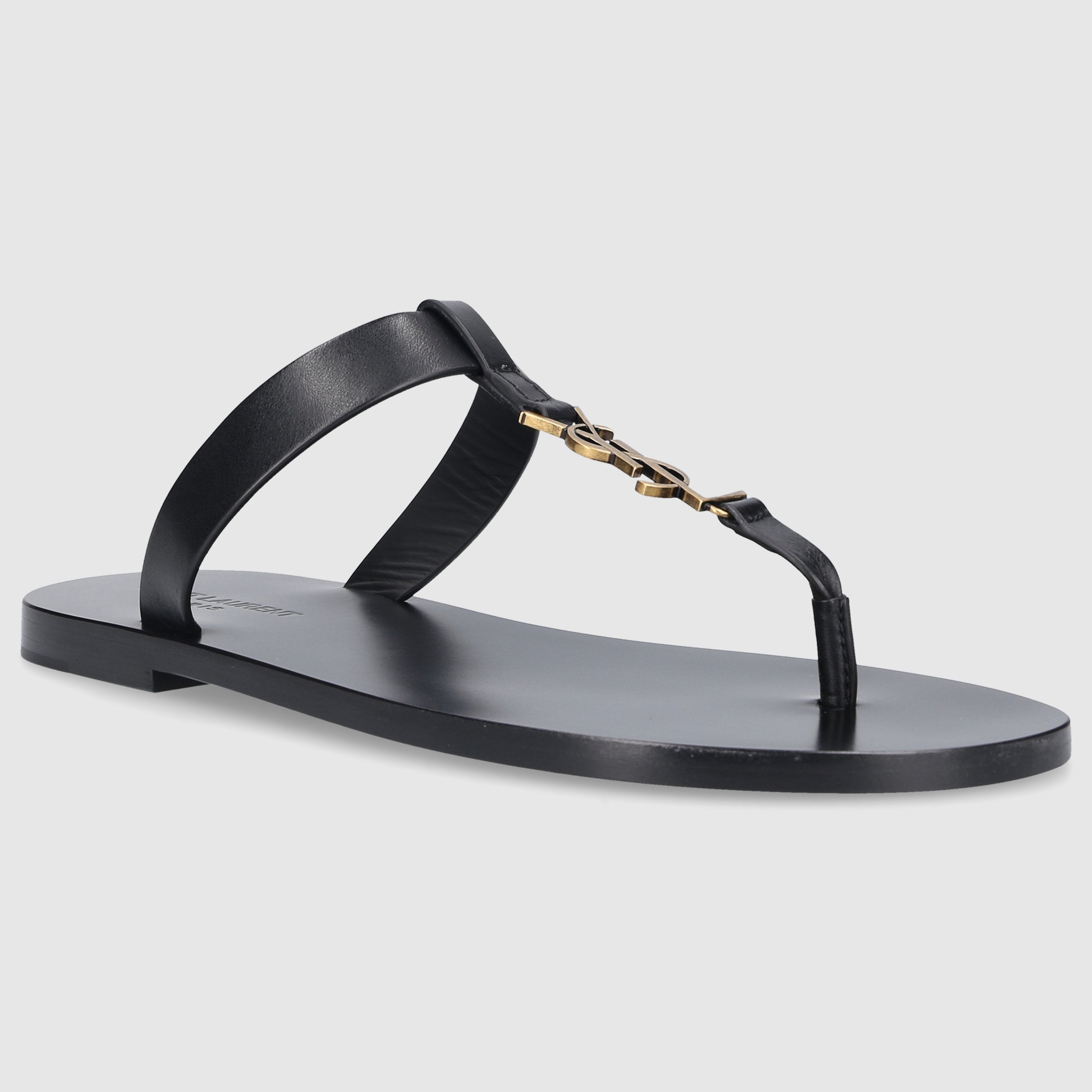 Saint Laurent W SANDALS FLAT 775806 Black
