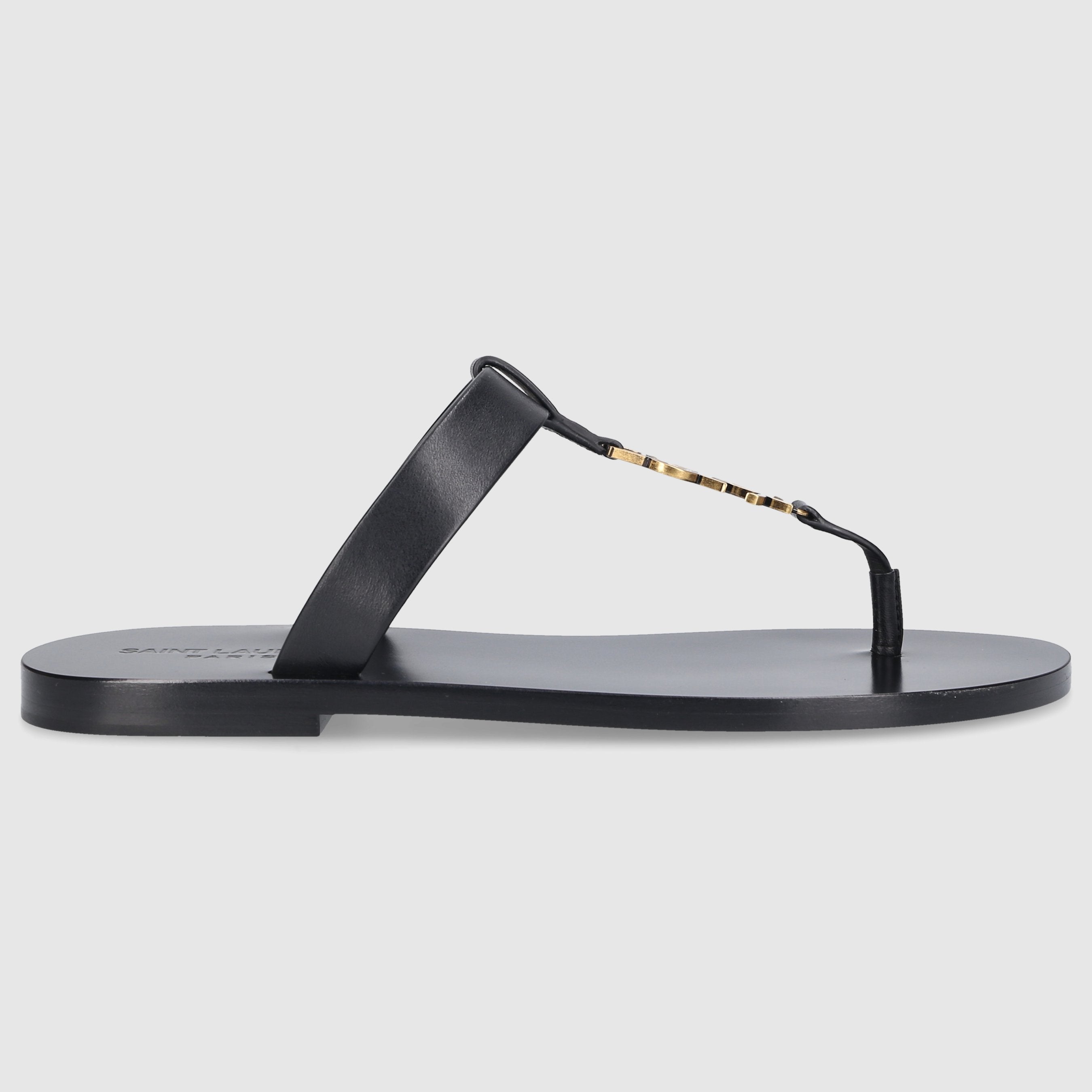 Saint Laurent W SANDALS FLAT 775806 Black