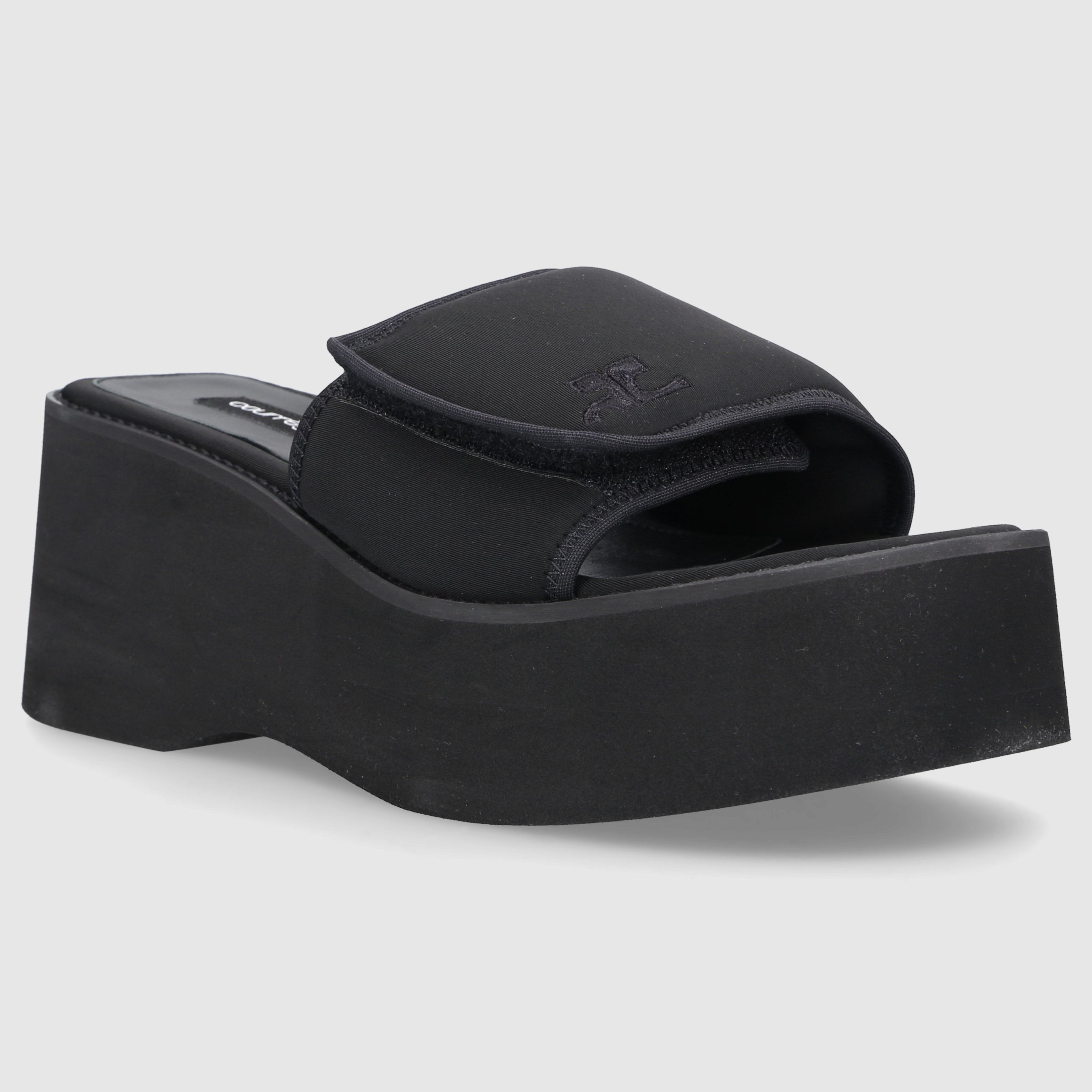 COURRÈGES W SANDALS FLAT 124SSD007NE00059999 Black