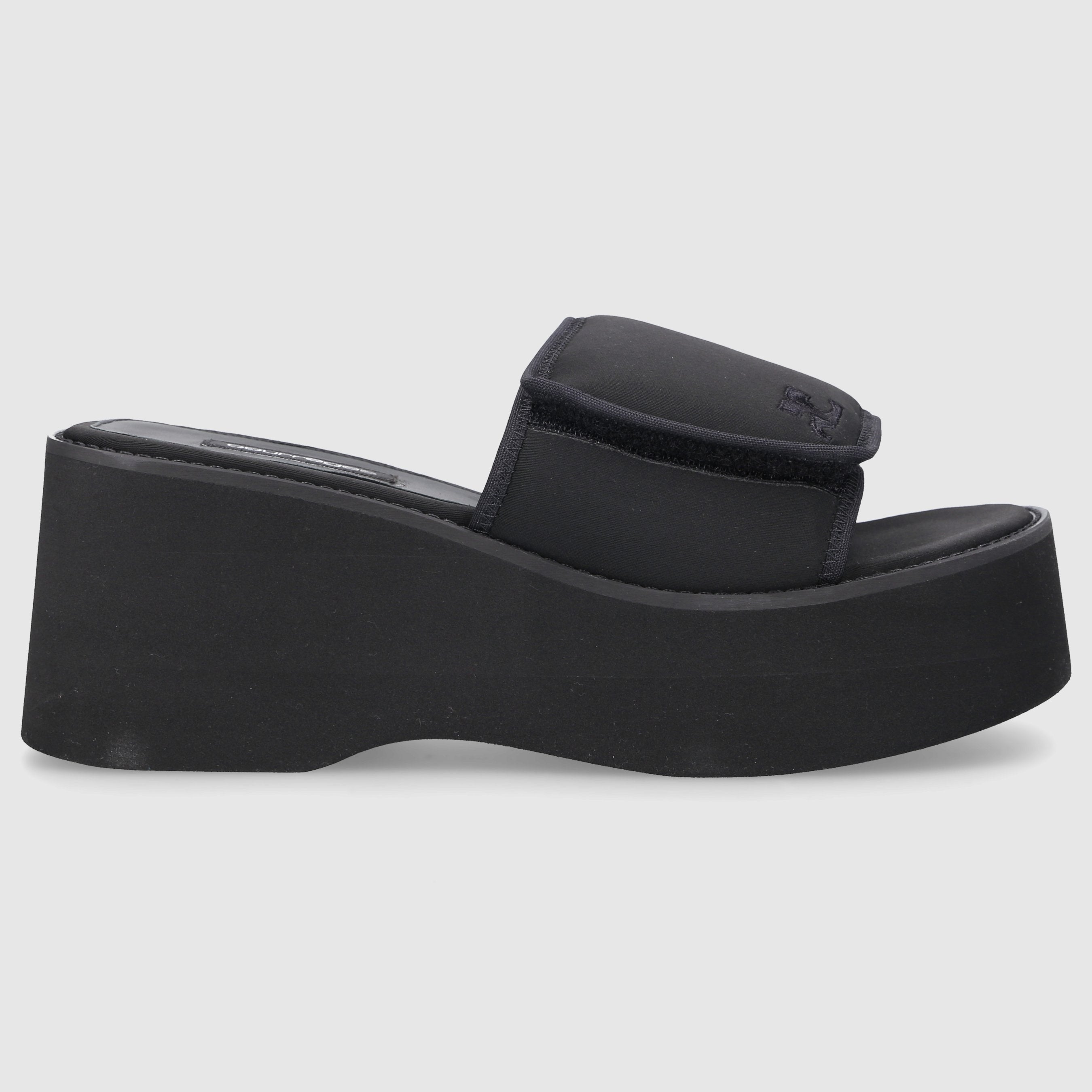COURRÈGES W SANDALS FLAT 124SSD007NE00059999 Black