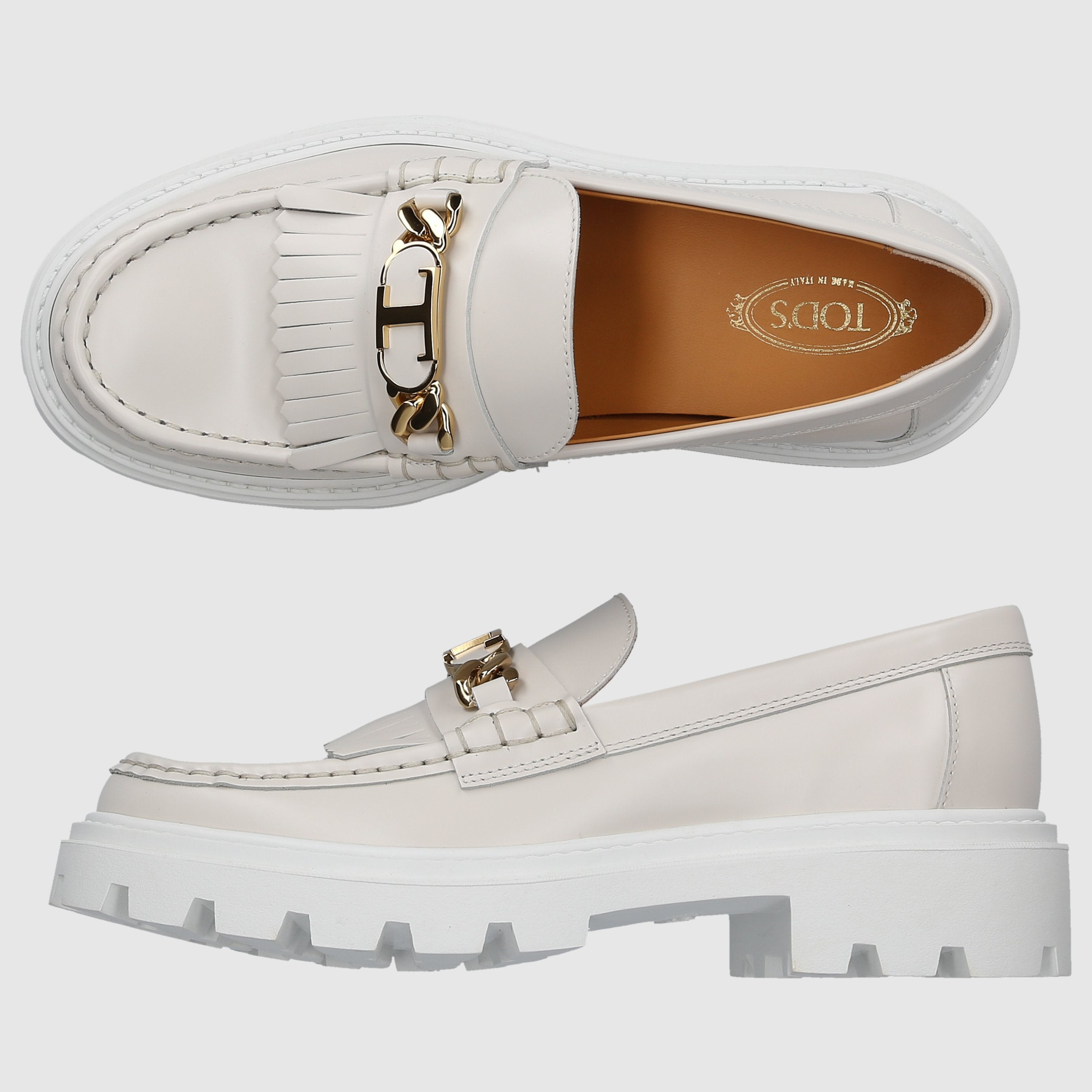 Tod's W COLLEGE/LOAFERS XXW08J0GF80RXNB015 White