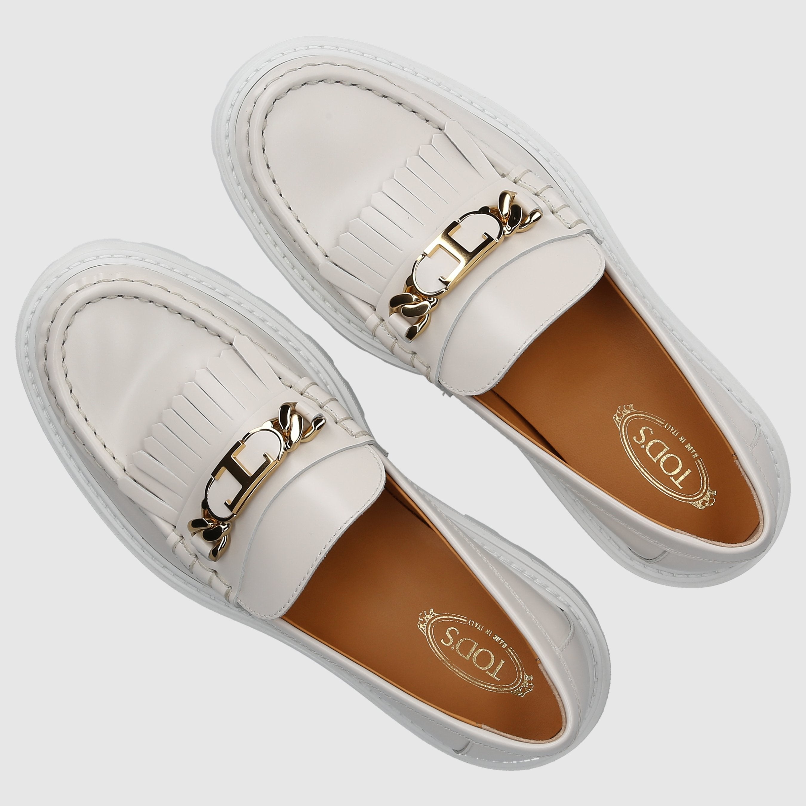 Tod's W COLLEGE/LOAFERS XXW08J0GF80RXNB015 White