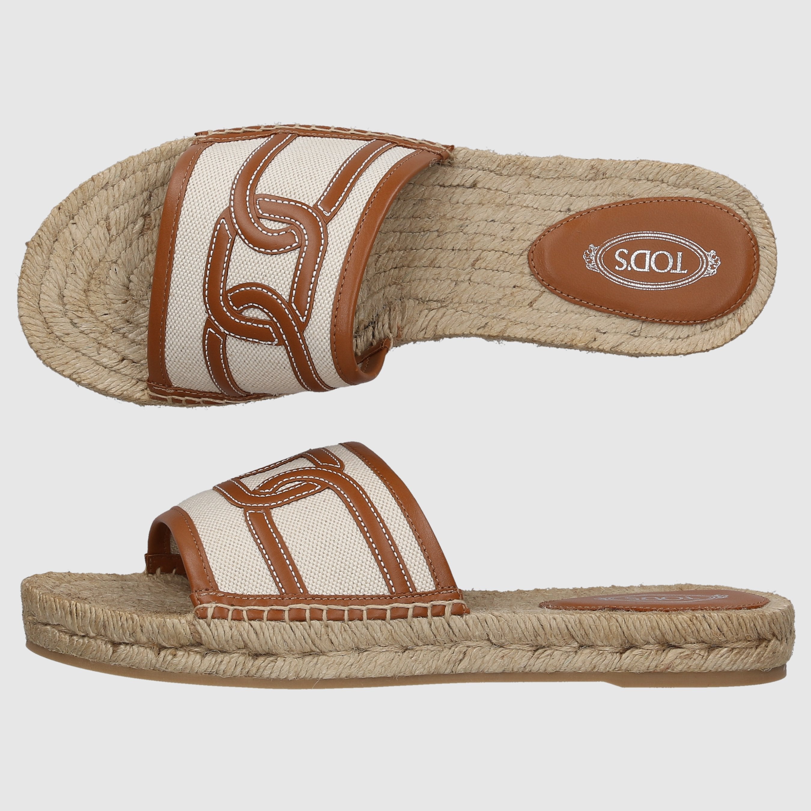 Tod's Women's Flat Sandals XXW09L0ID70O6N5P34 Beige