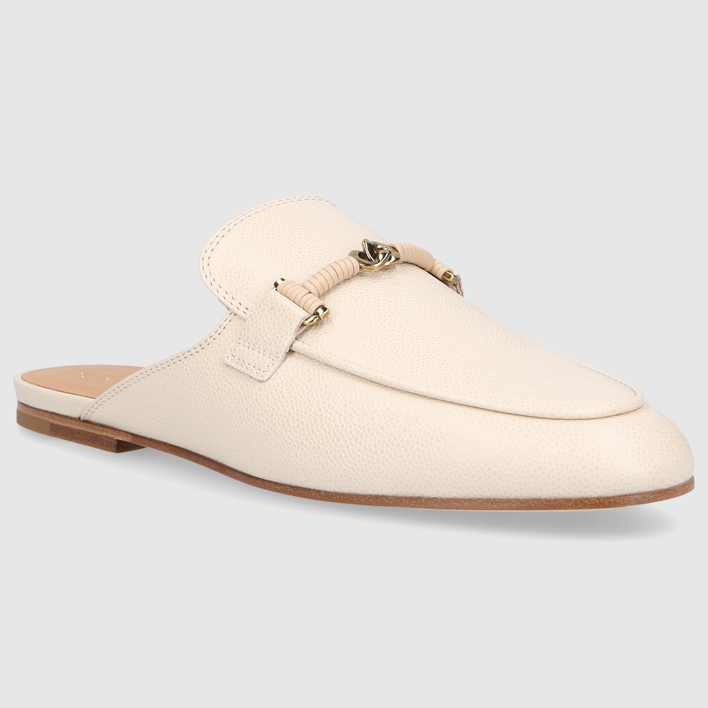 Tod's women's mules/clogs flat XXW79A0IF40SZOC021 in beige.