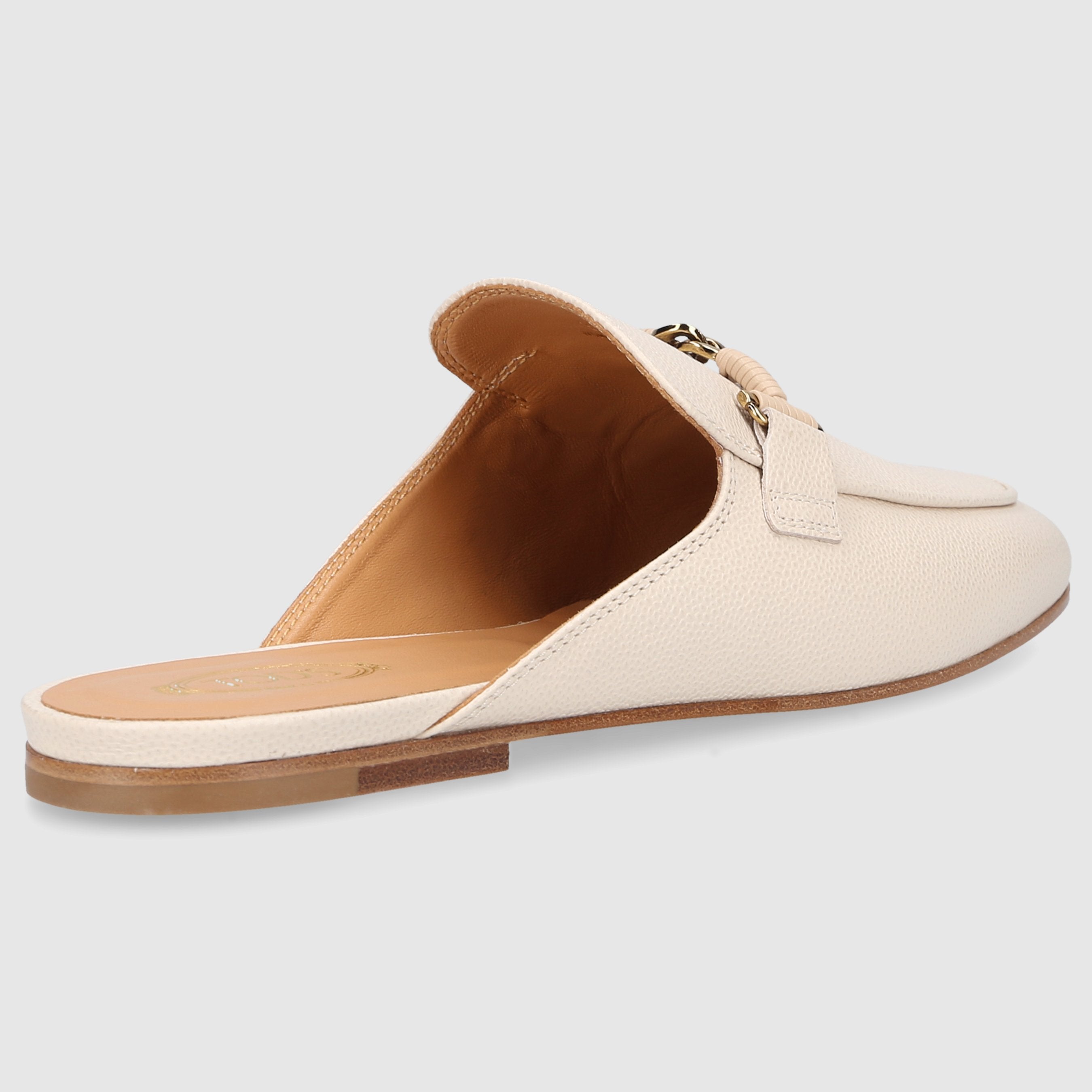 Tod's women's mules/clogs flat XXW79A0IF40SZOC021 in beige.
