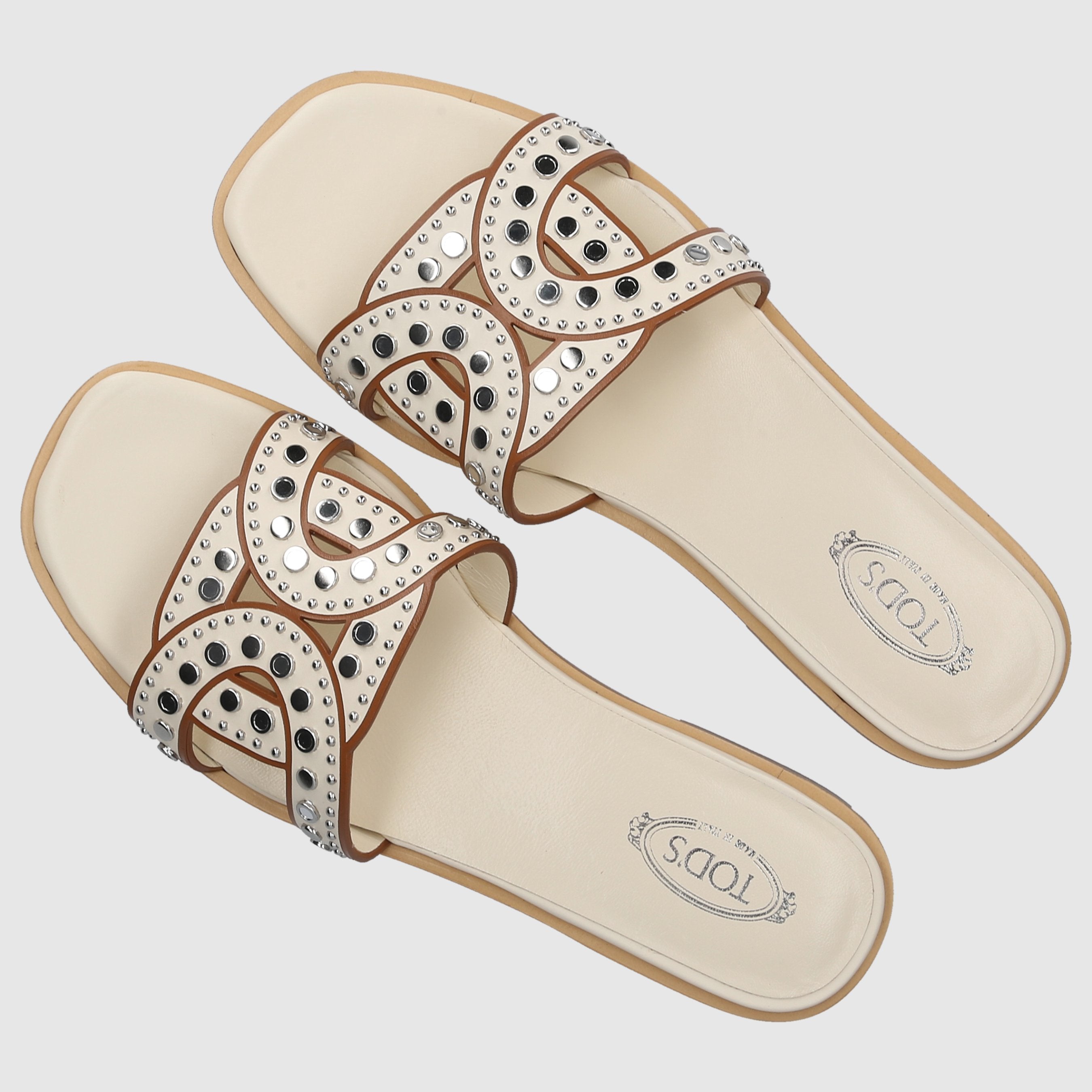 Tod's W SANDALS FLAT XXW70K0HZ50GOCC016 White