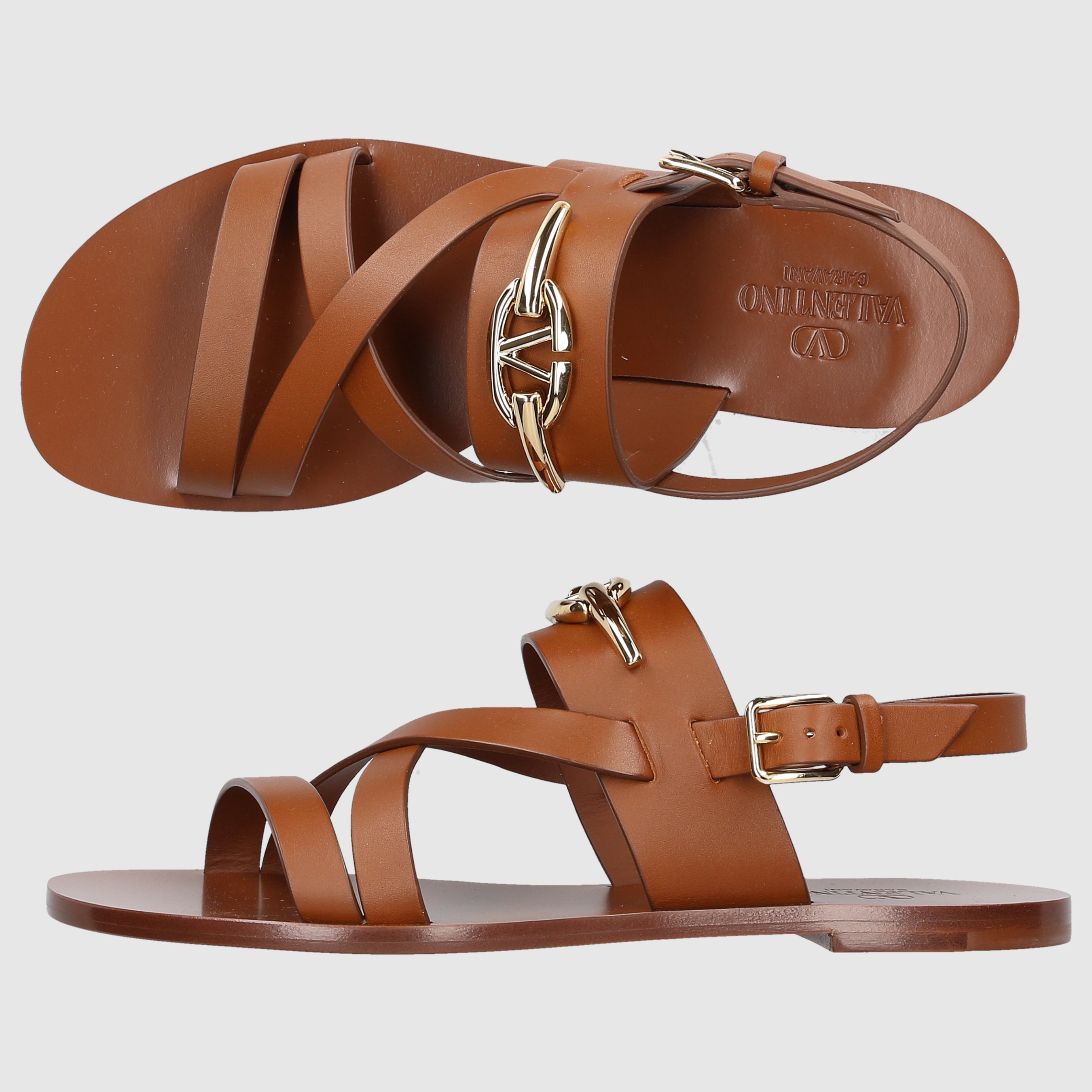 Valentino Garavani W SANDALS FLAT WS0IQ6 Brown