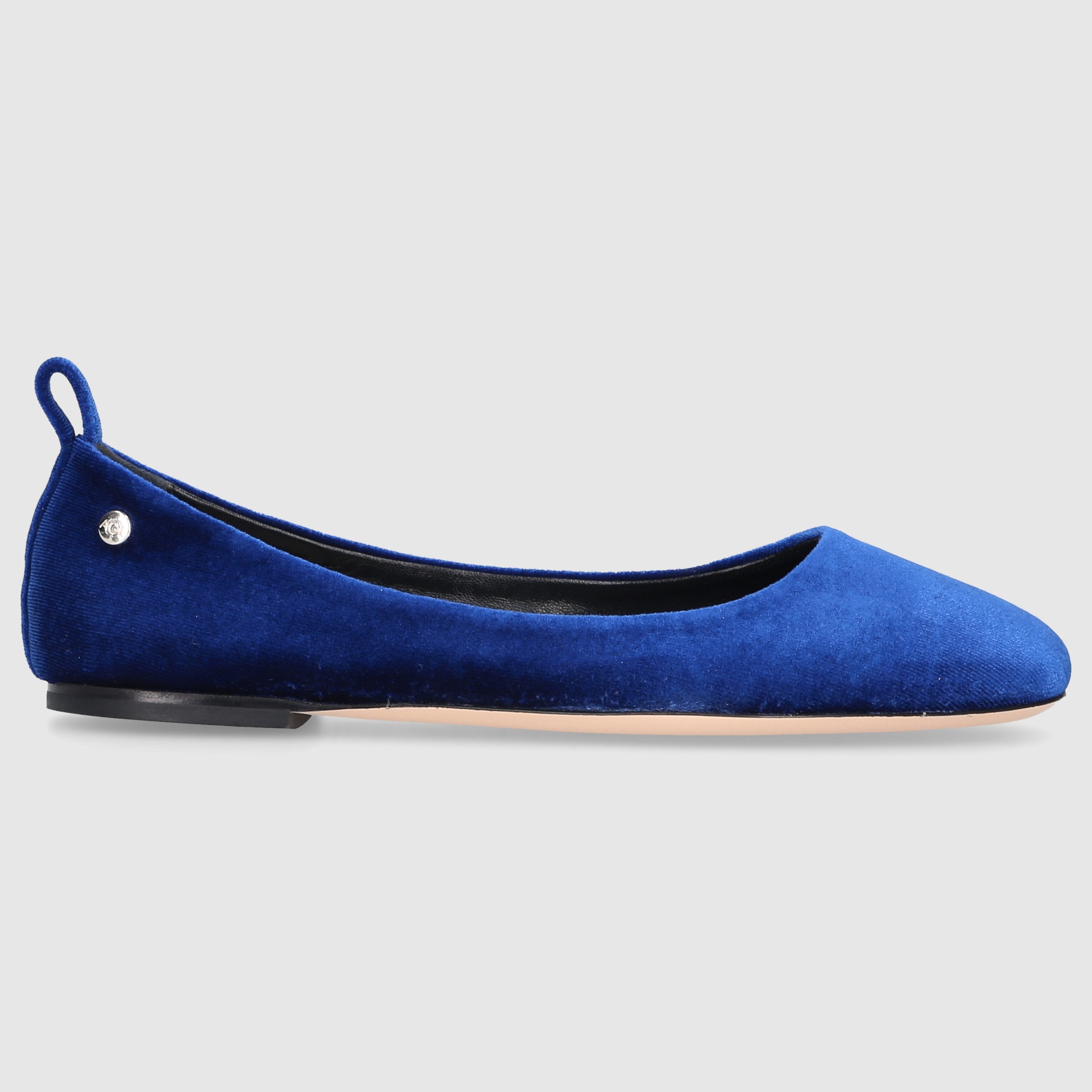 AGL Attilio Giusti Leombruni Damen Ballerinas D834058 Samt blau-kombi