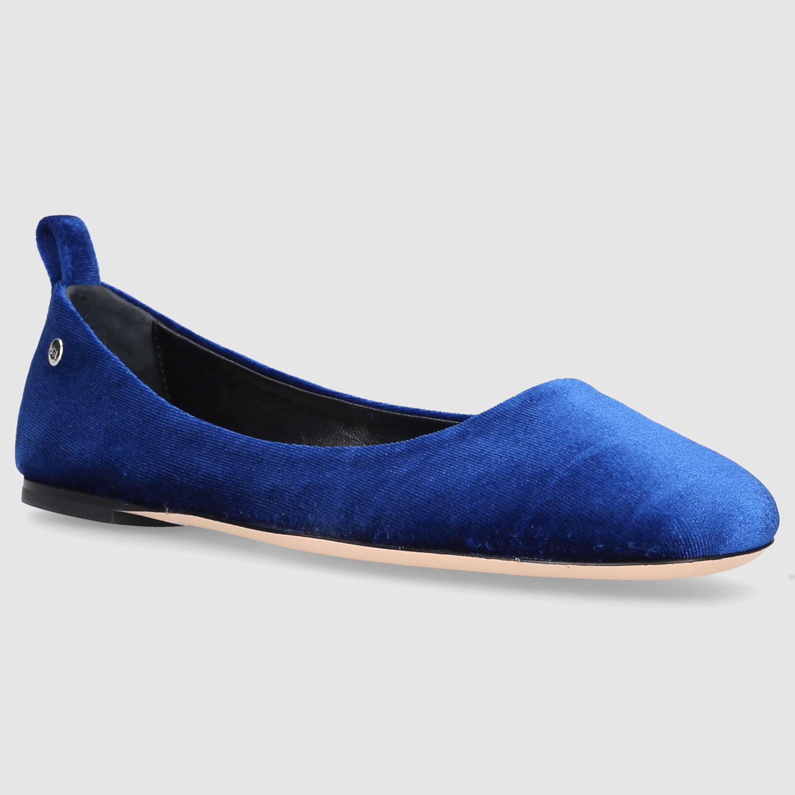 AGL Attilio Giusti Leombruni Damen Ballerinas D834058 Samt blau-kombi
