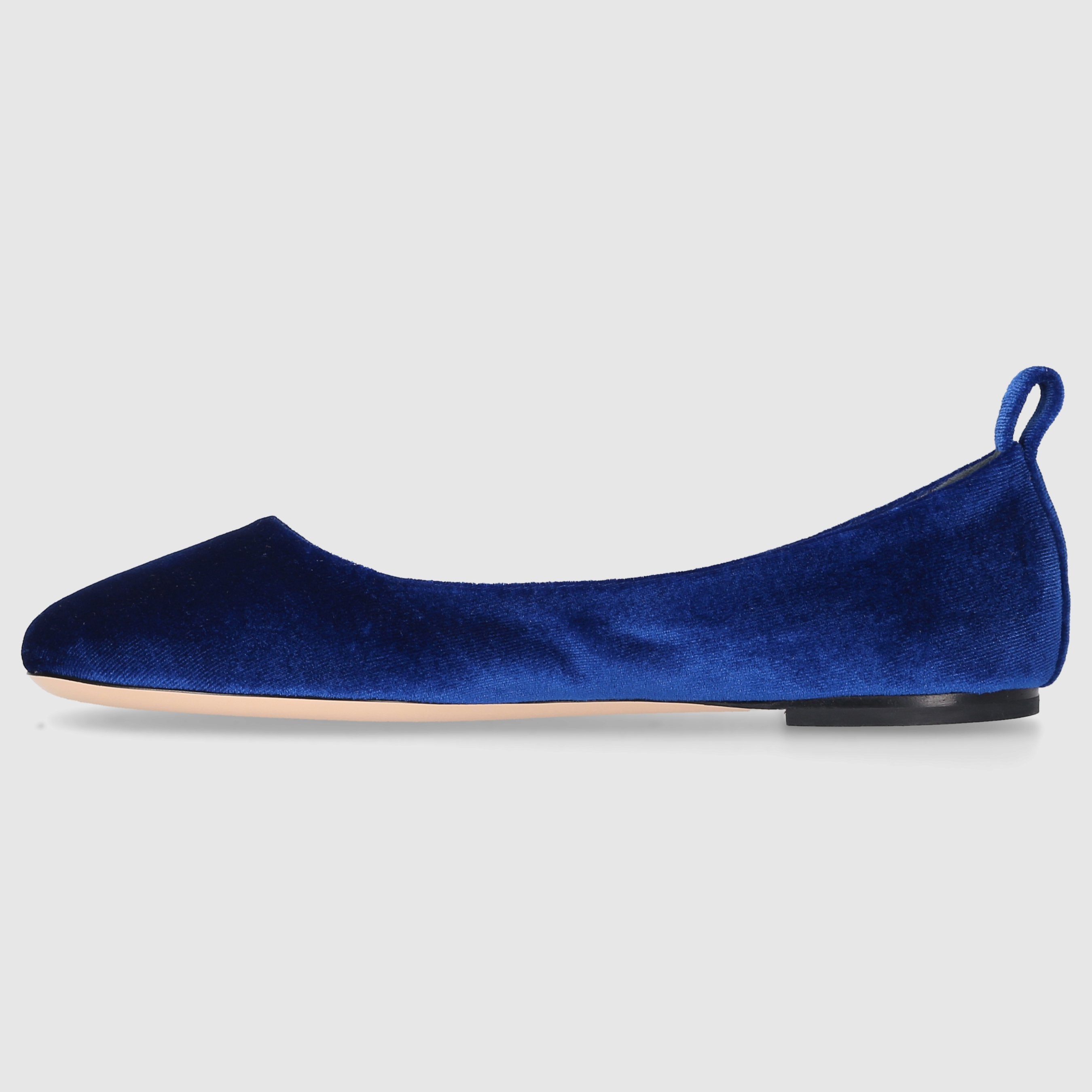 AGL Attilio Giusti Leombruni Damen Ballerinas D834058 Samt blau-kombi