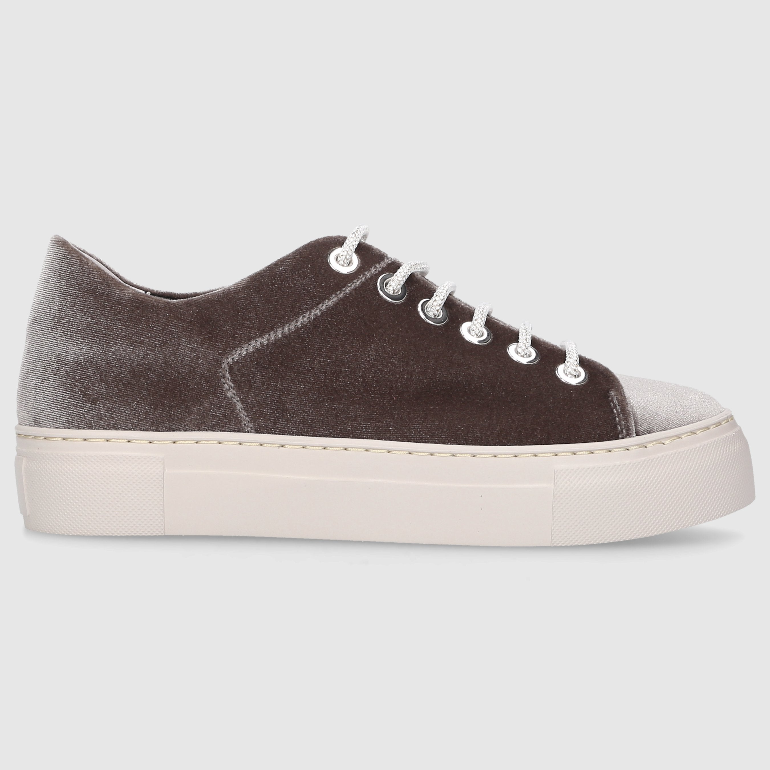 AGL Attilio Giusti Leombruni Damen Damenschuhe D925282 Samt grau-kombi