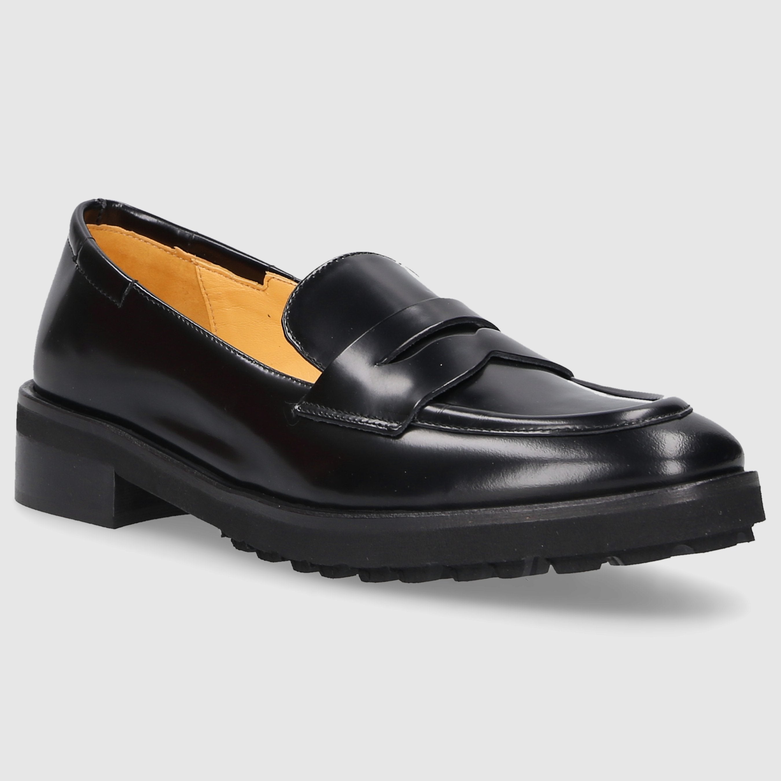 EN AVANT Damen Loafer X14 Kalbsleder schwarz