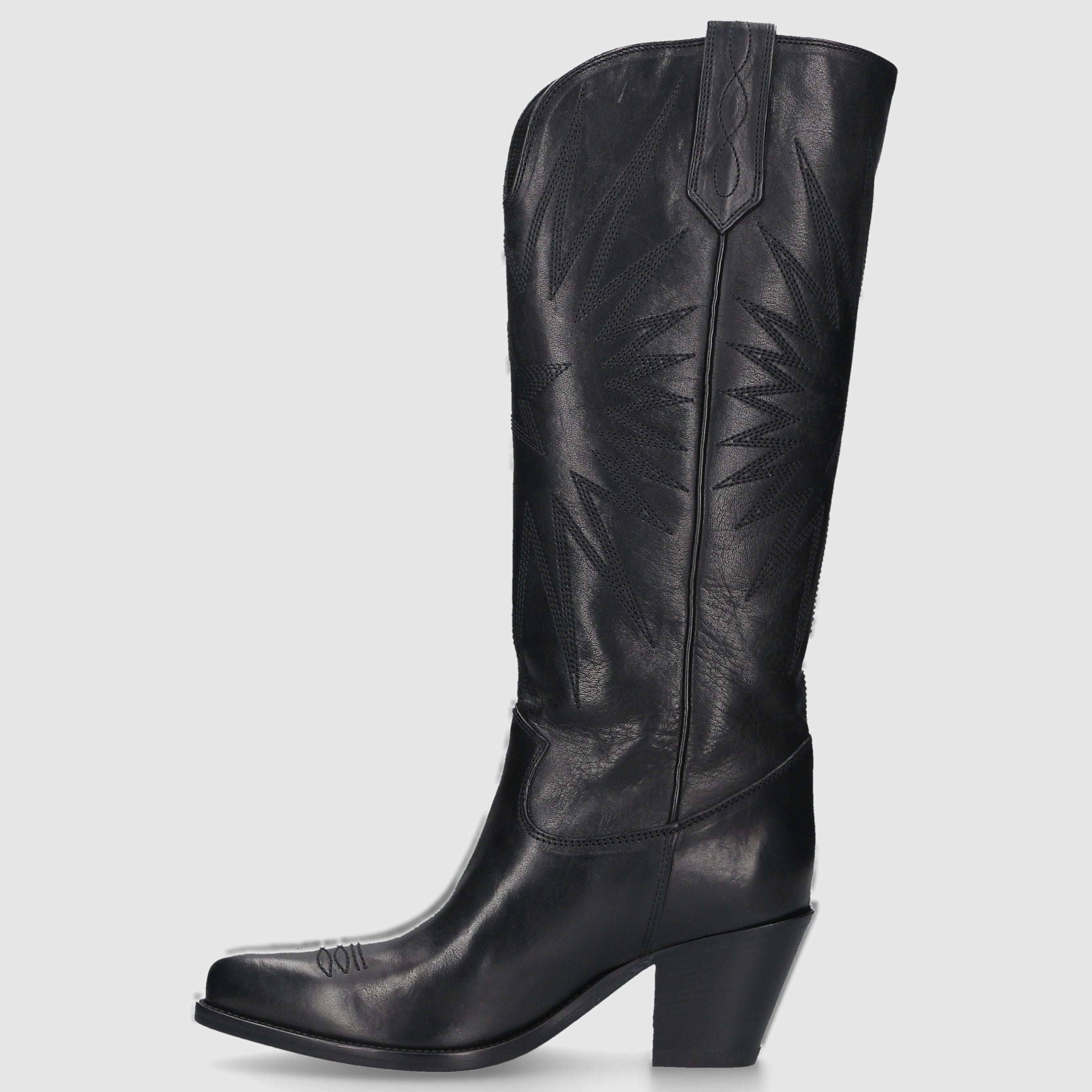 Golden Goose Damen Stiefel WISH STAR Kalbsleder schwarz