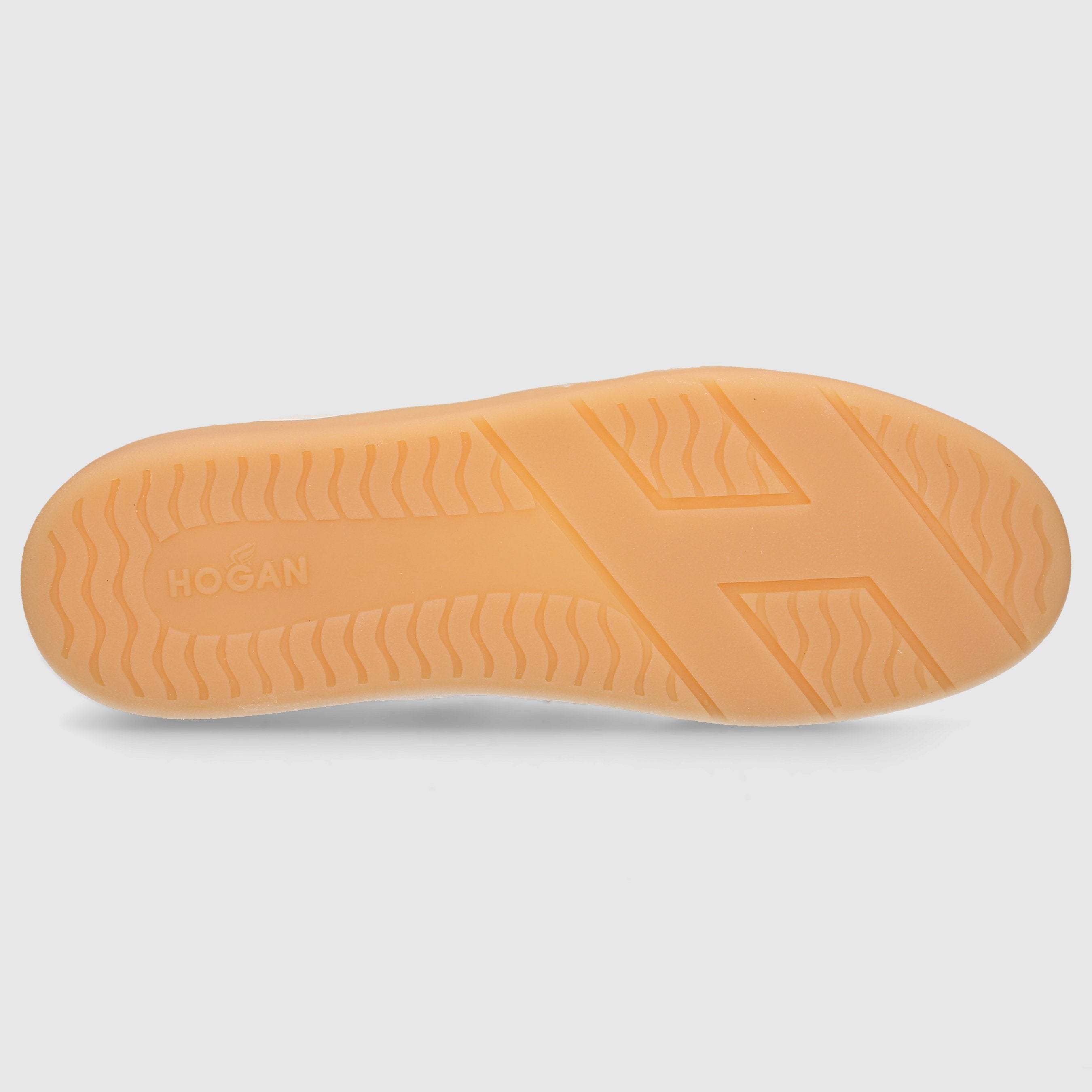 Hogan Damen Sneaker low HXW4760 Kalbsleder beige-weiß