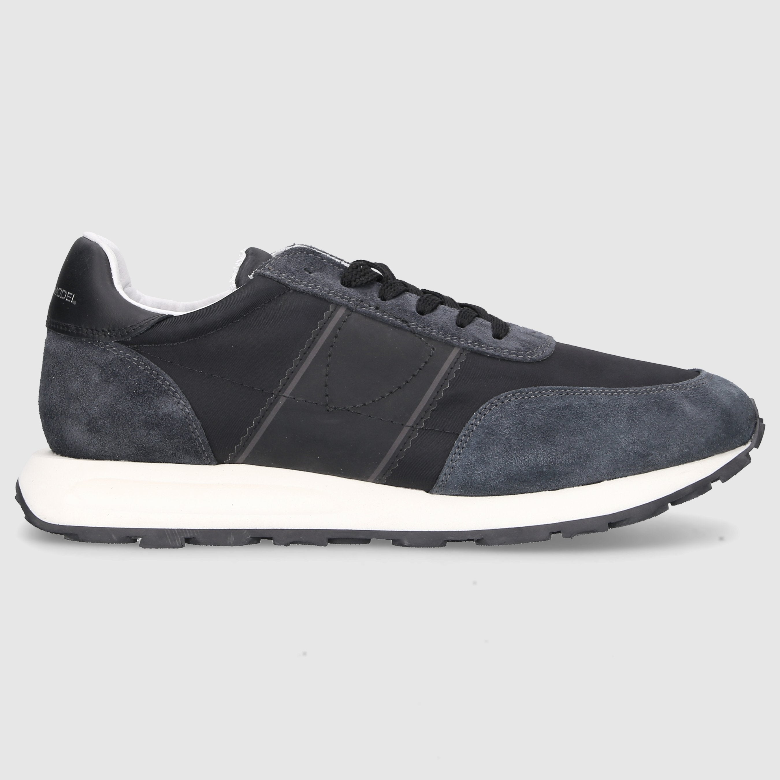 Philippe Model Herren Sneaker low TOUR Veloursleder schwarz-kombi