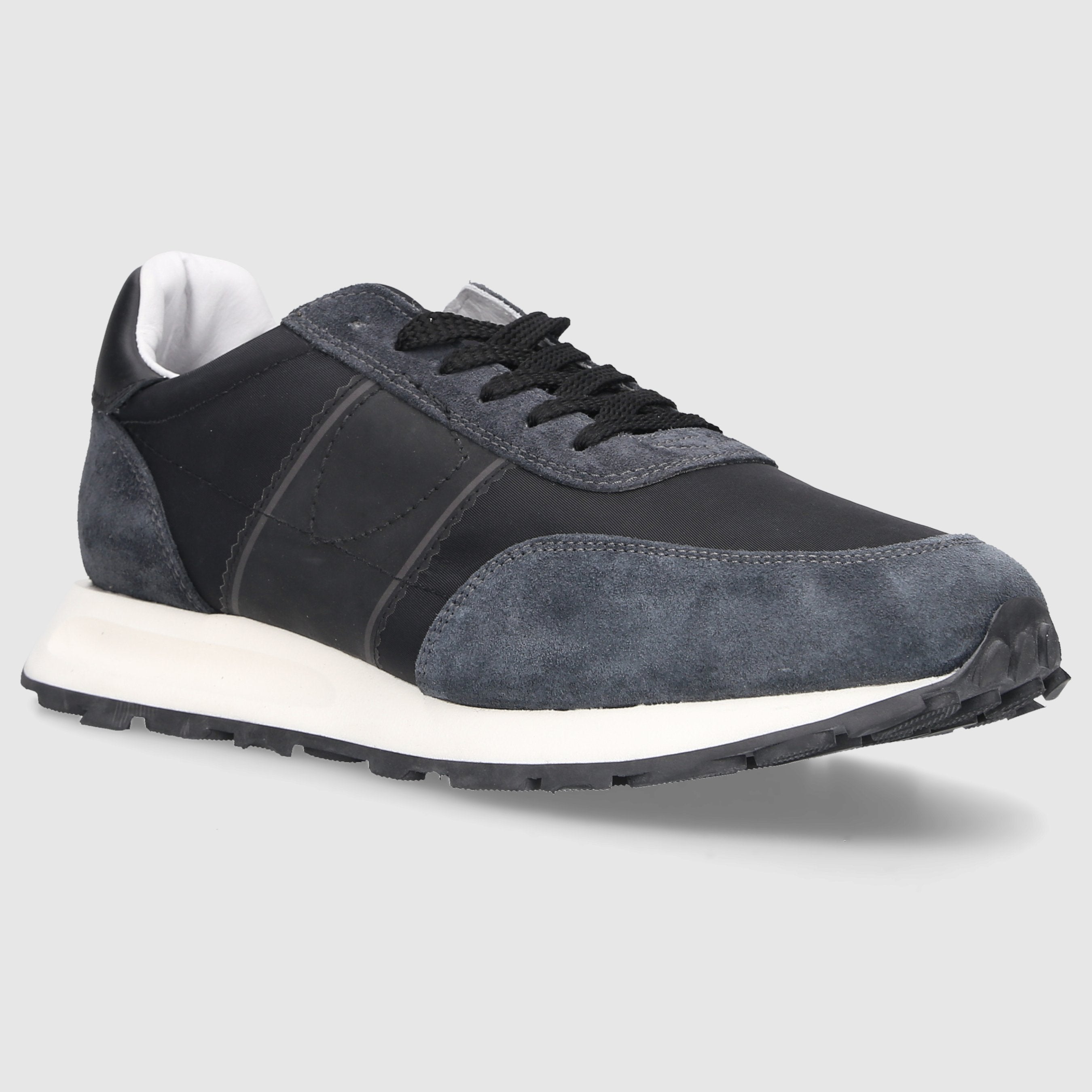Philippe Model Herren Sneaker low TOUR Veloursleder schwarz-kombi