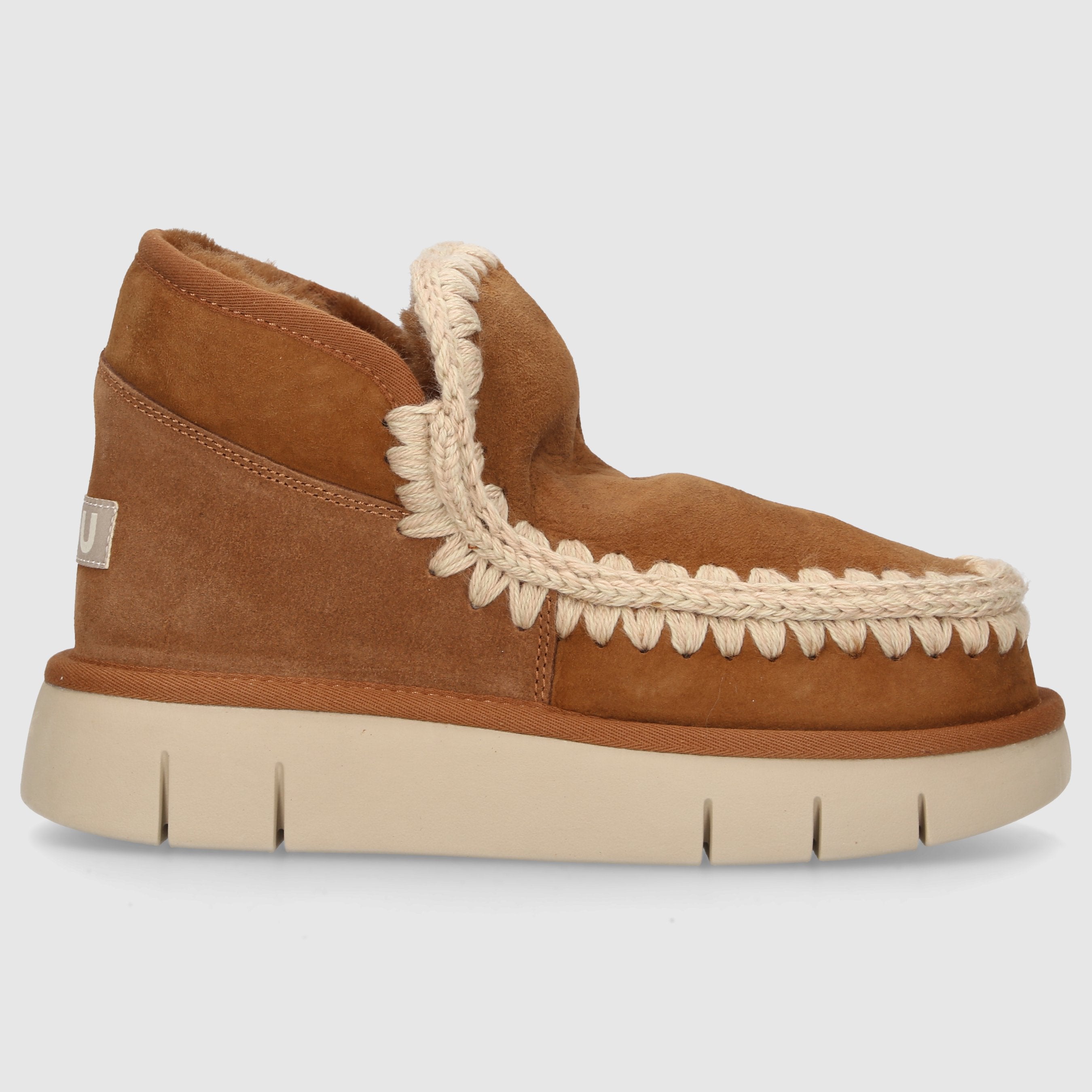 MOU Damen Sneaker Eskimo Bounce Veloursleder braun