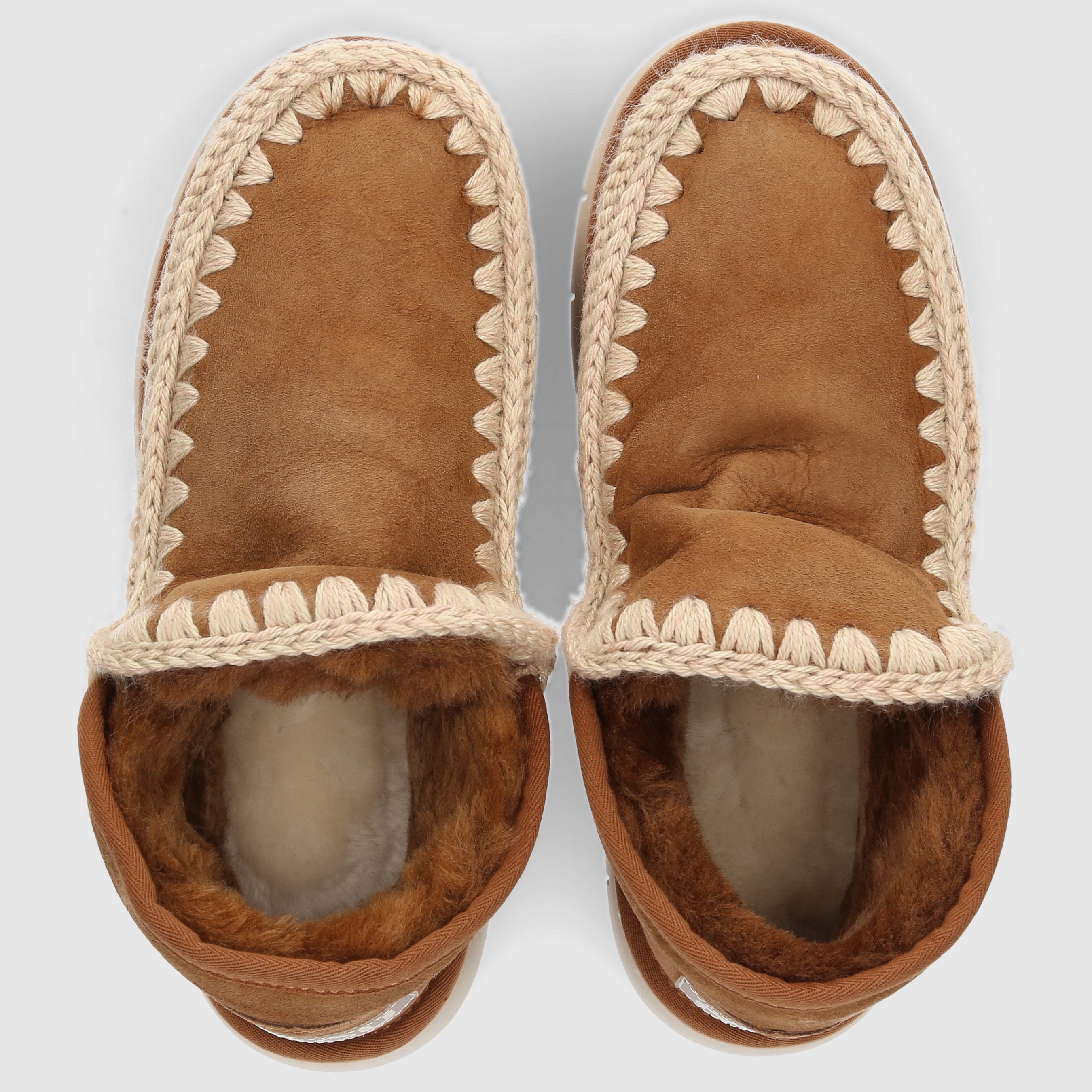 MOU Damen Sneaker Eskimo Bounce Veloursleder braun