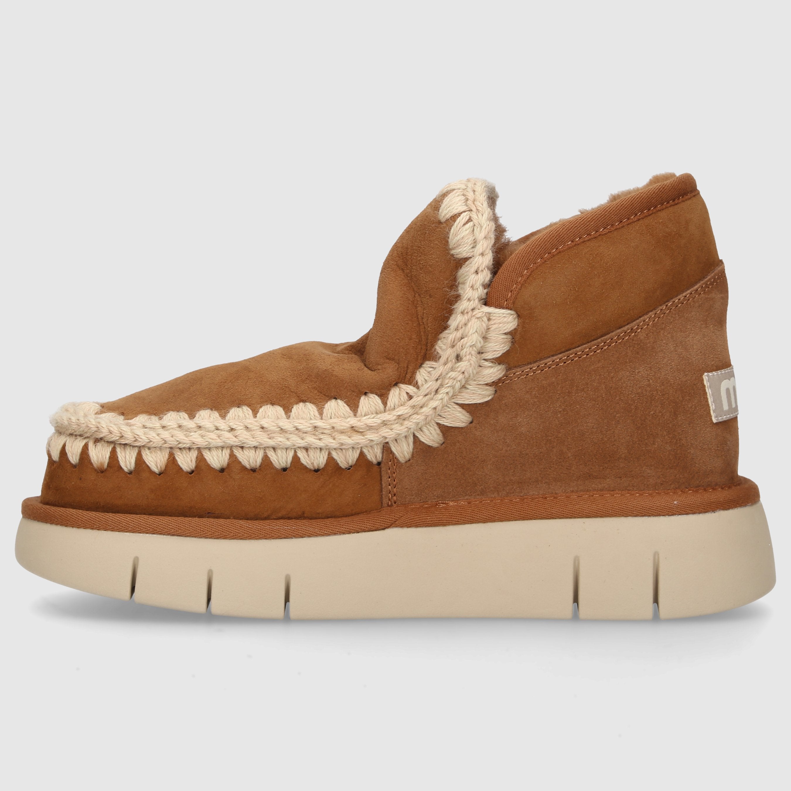 MOU Damen Sneaker Eskimo Bounce Veloursleder braun