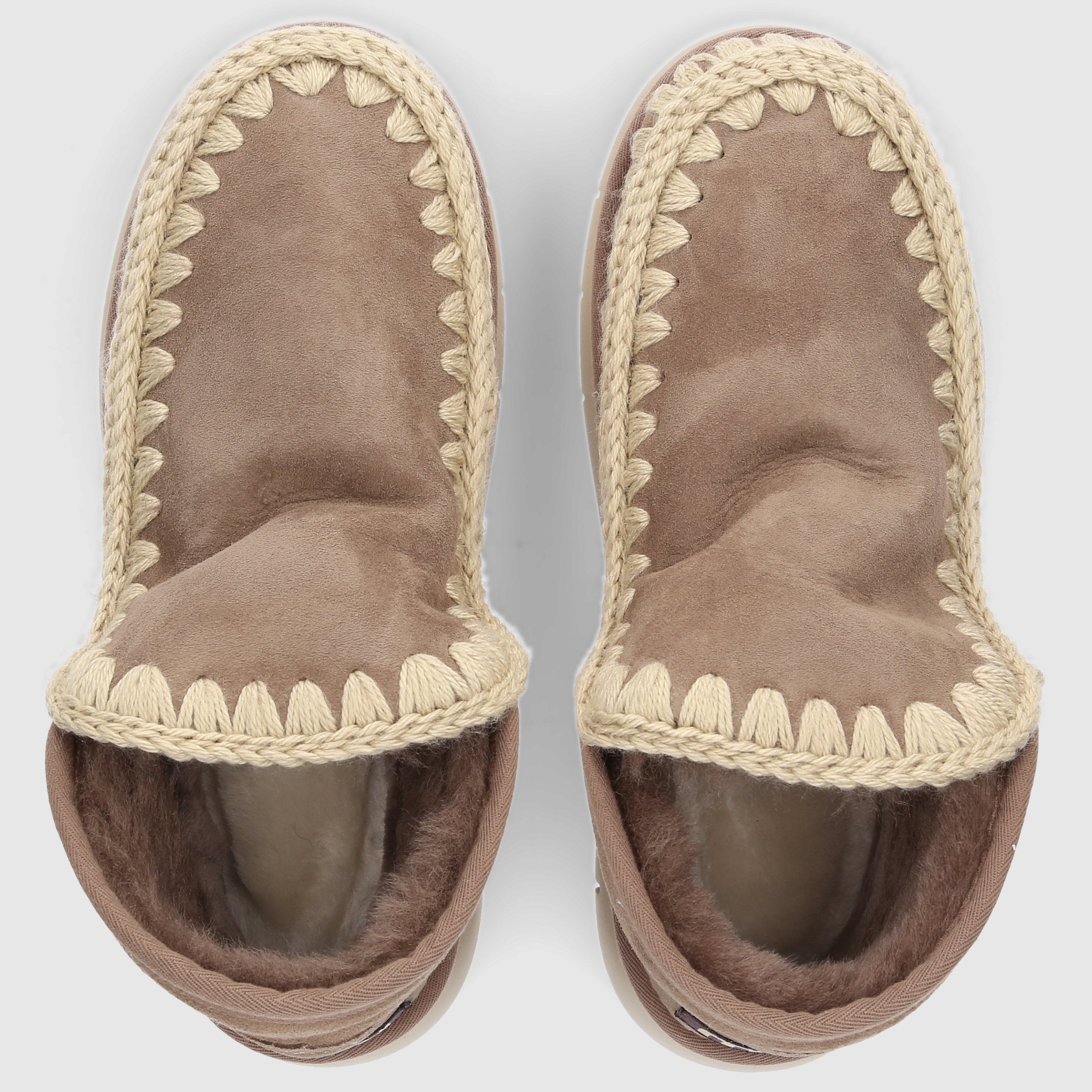 MOU Damen Sneaker Eskimo Bounce Veloursleder taupe