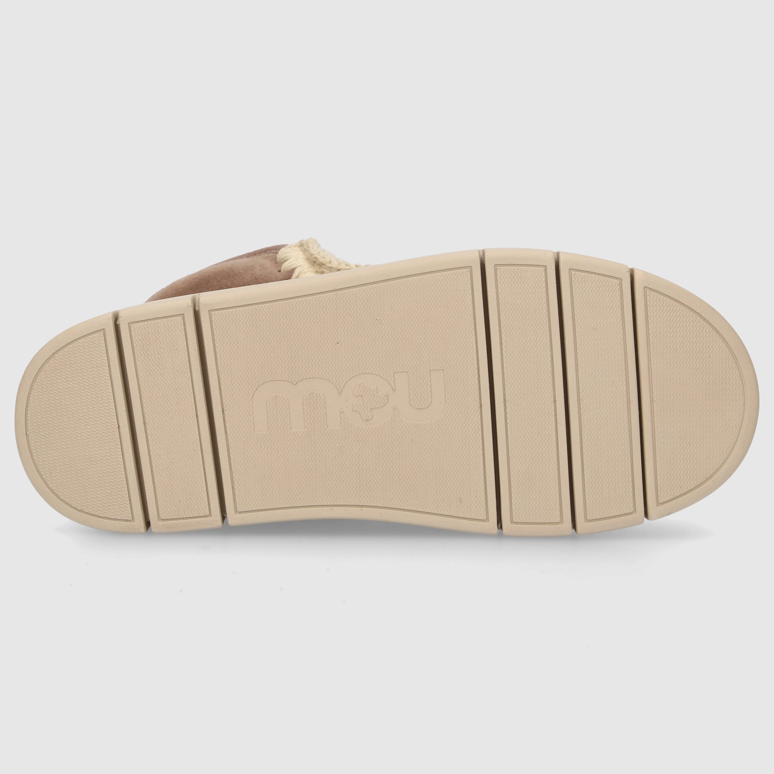 MOU Damen Sneaker Eskimo Bounce Veloursleder taupe