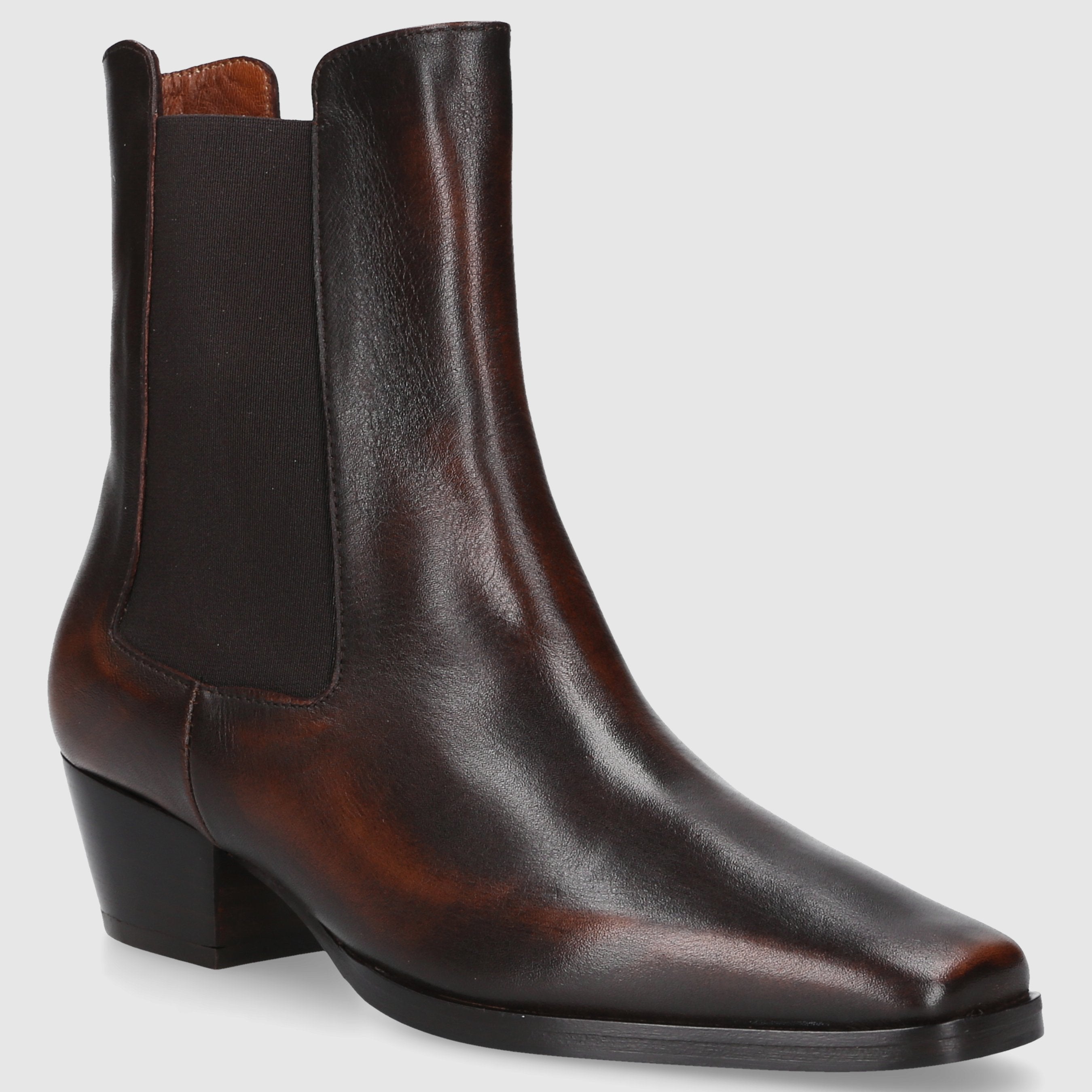 EN AVANT Women's Ankle Boots BT1695 Calf Leather Brown-Combo