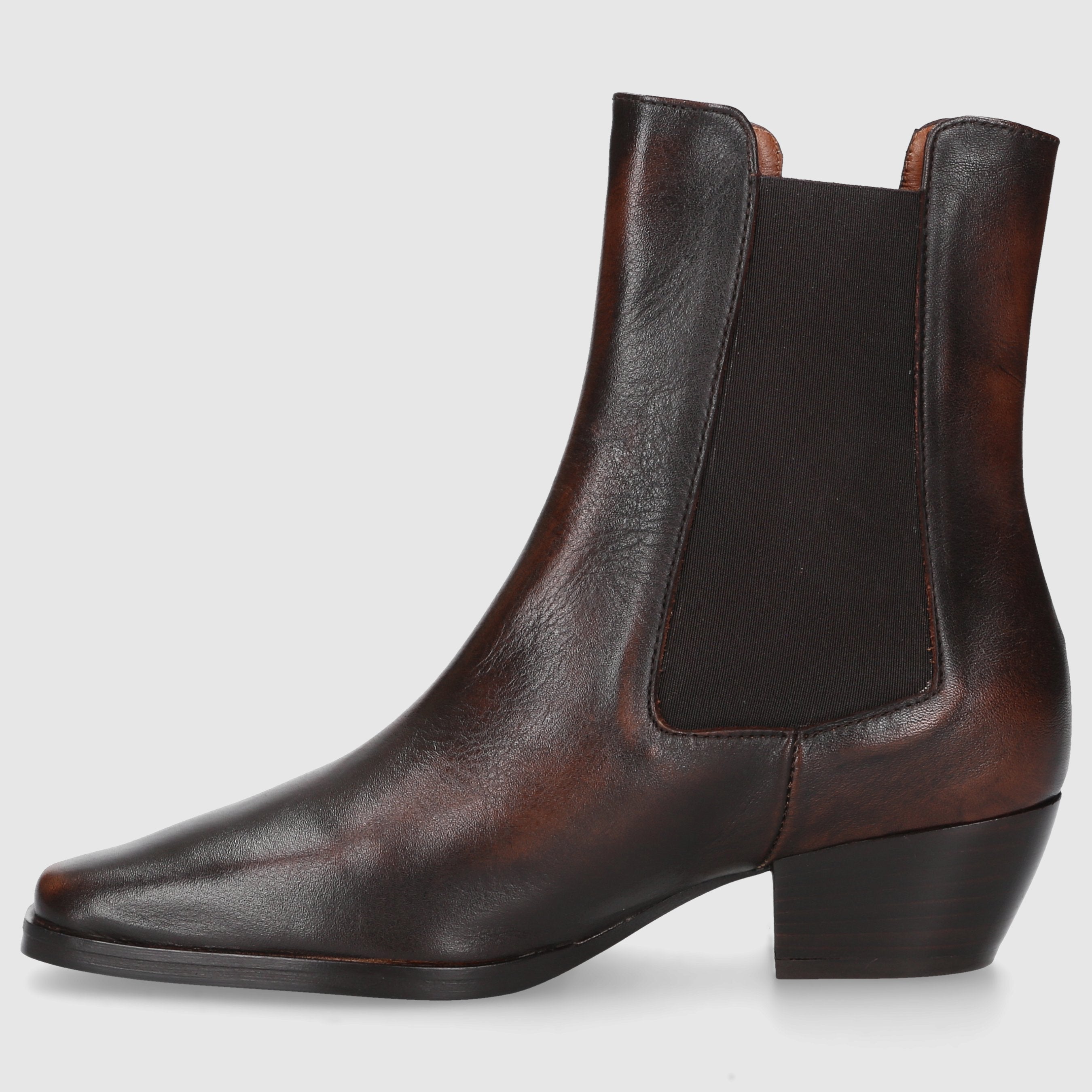 EN AVANT Women's Ankle Boots BT1695 Calf Leather Brown-Combo