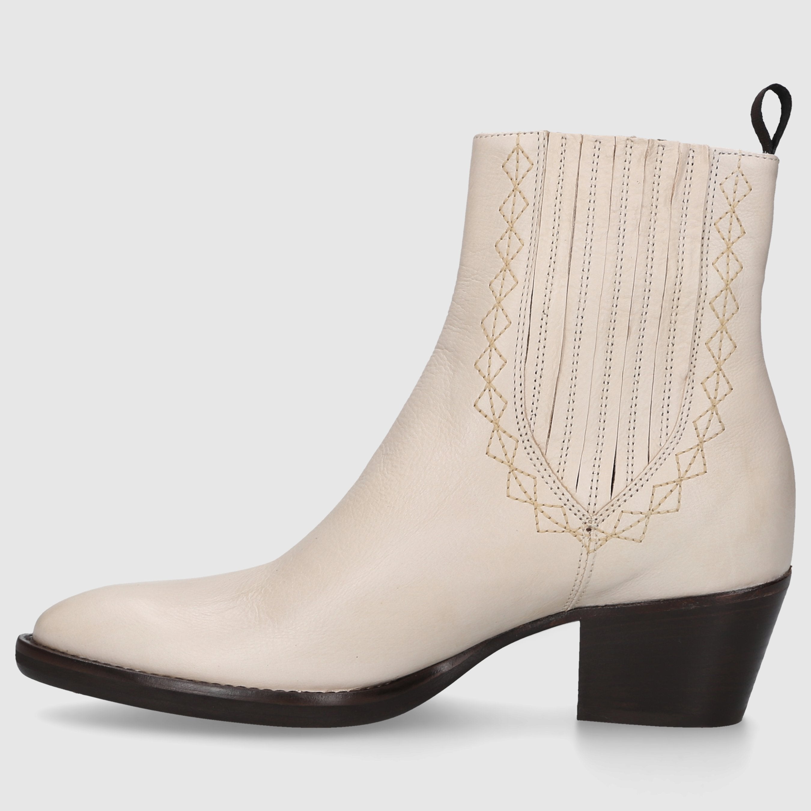 EN AVANT Ladies Chelsea Boot 702-22 Calf Leather Cream White