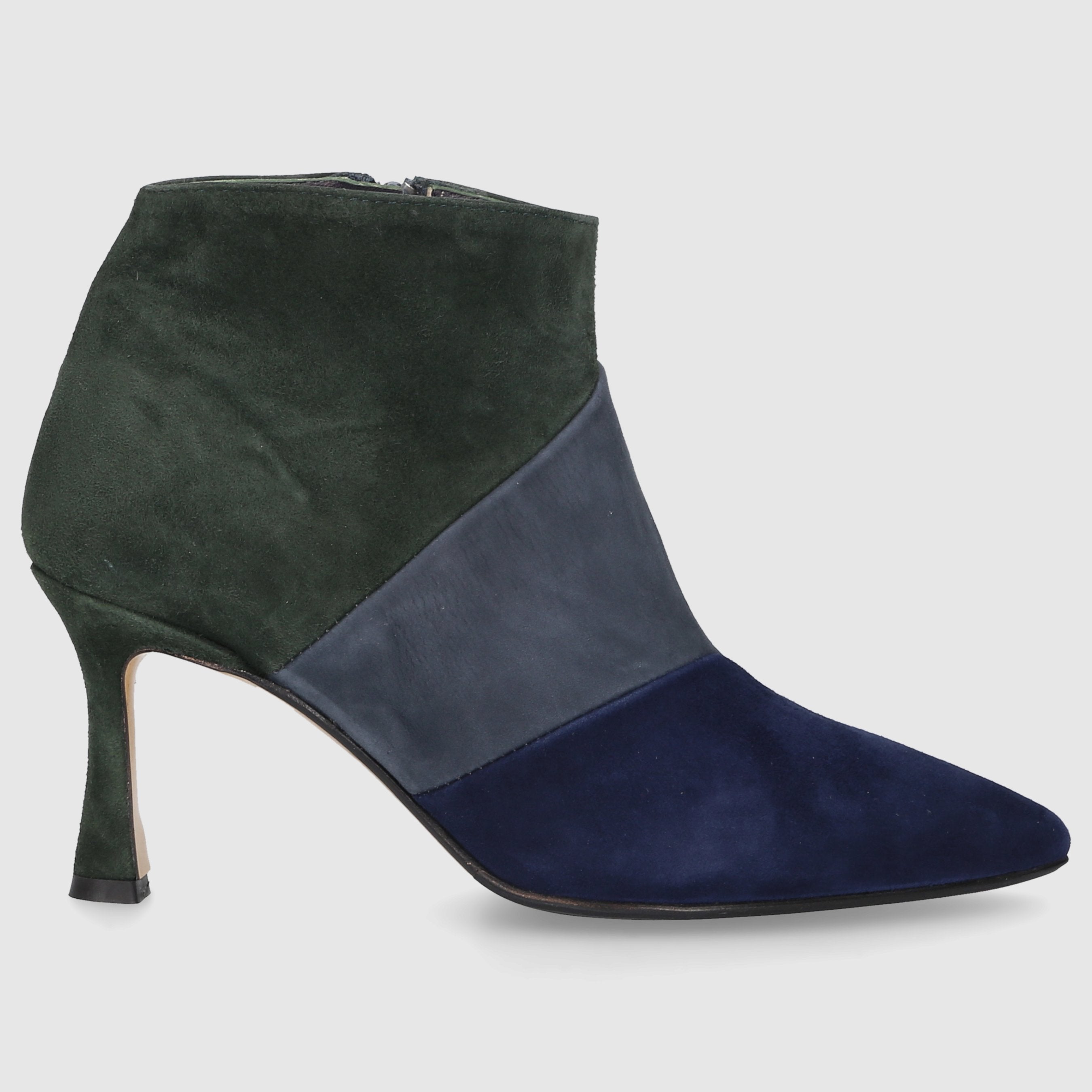 EN AVANT Women's Ankle Boots TR1672 Suede Blue-Combo