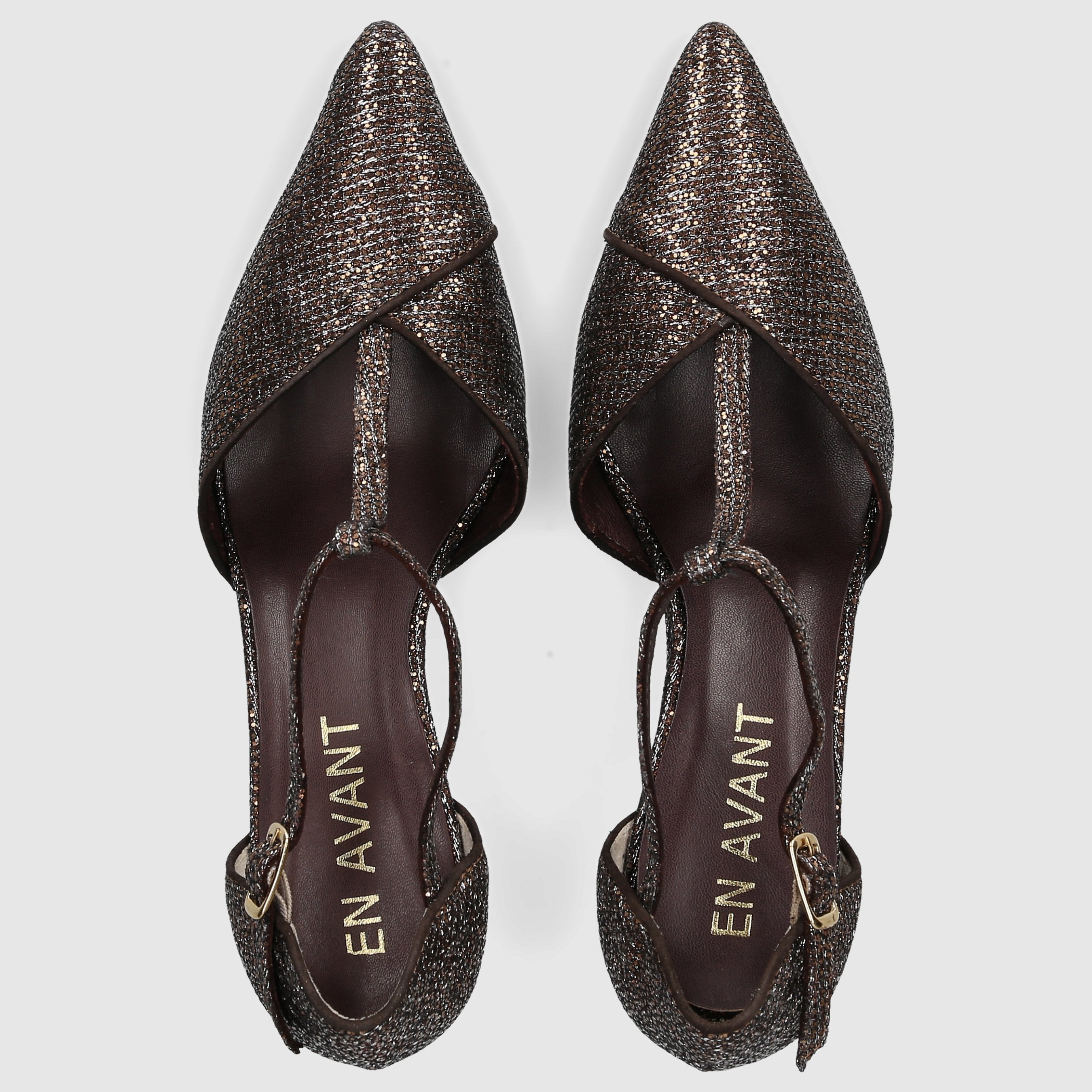 EN AVANT Damen Pumps DE2413 BRONZE-KOMBI
