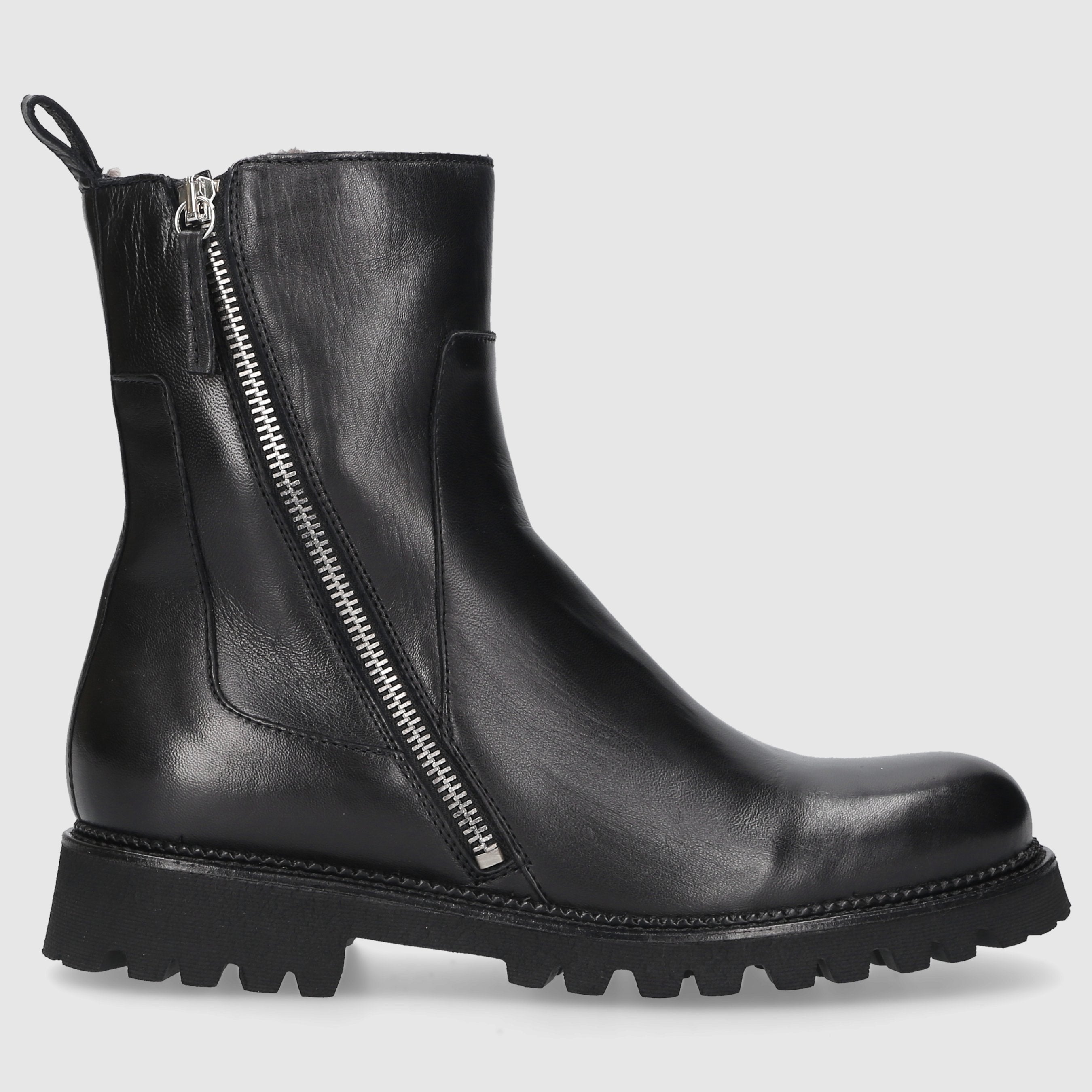 EN AVANT Damen Stiefeletten C176 Kalbsleder schwarz