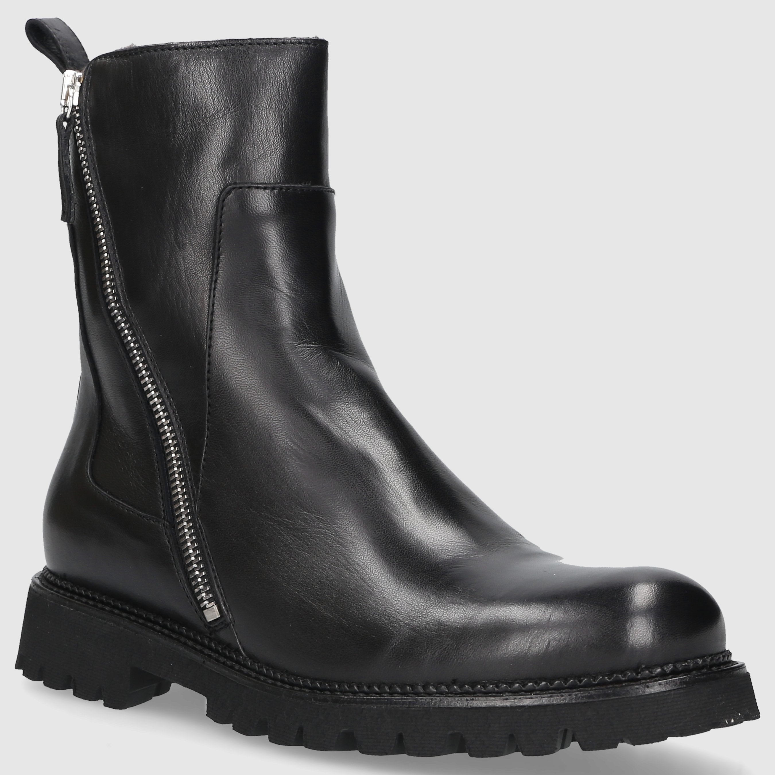 EN AVANT Damen Stiefeletten C176 Kalbsleder schwarz