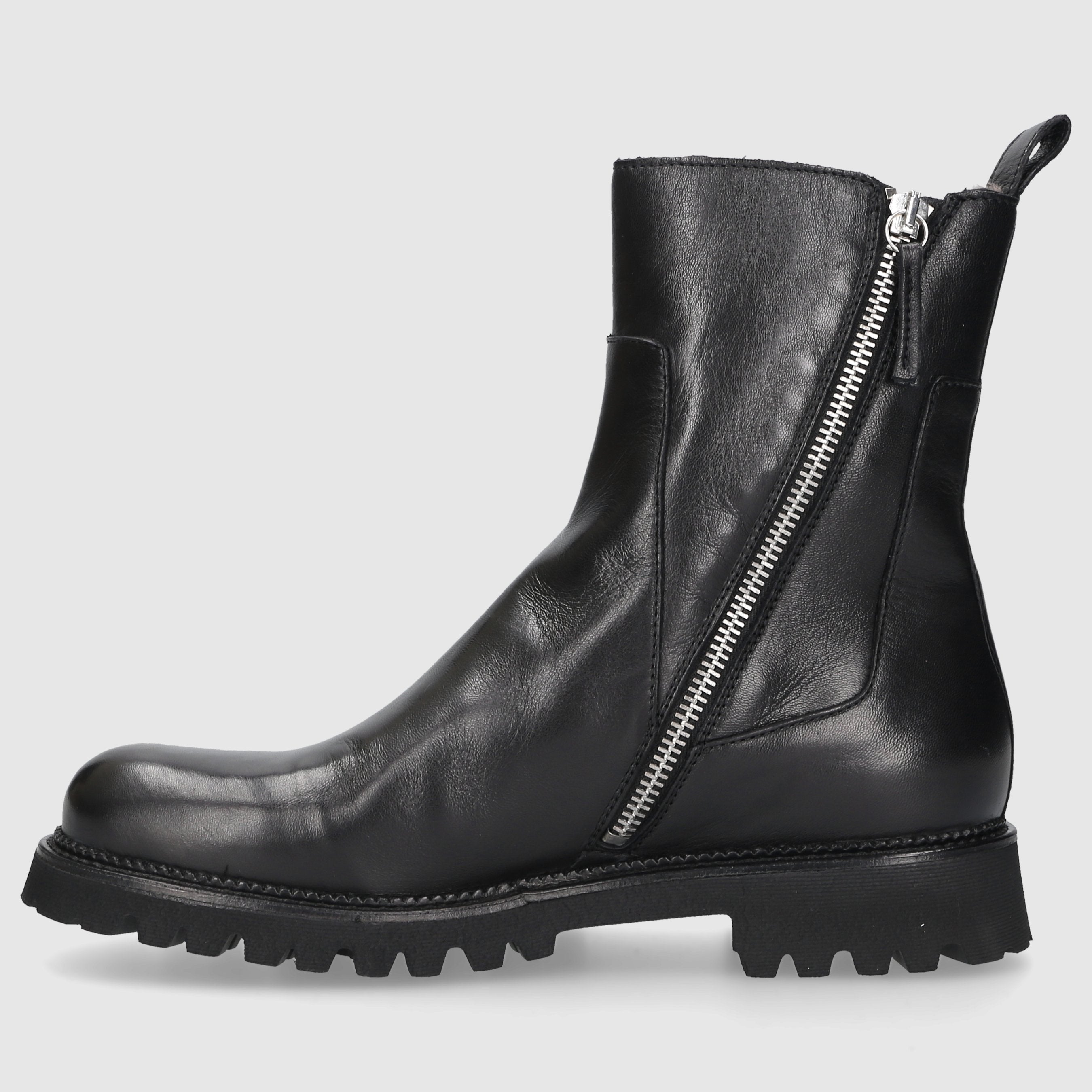 EN AVANT Damen Stiefeletten C176 Kalbsleder schwarz