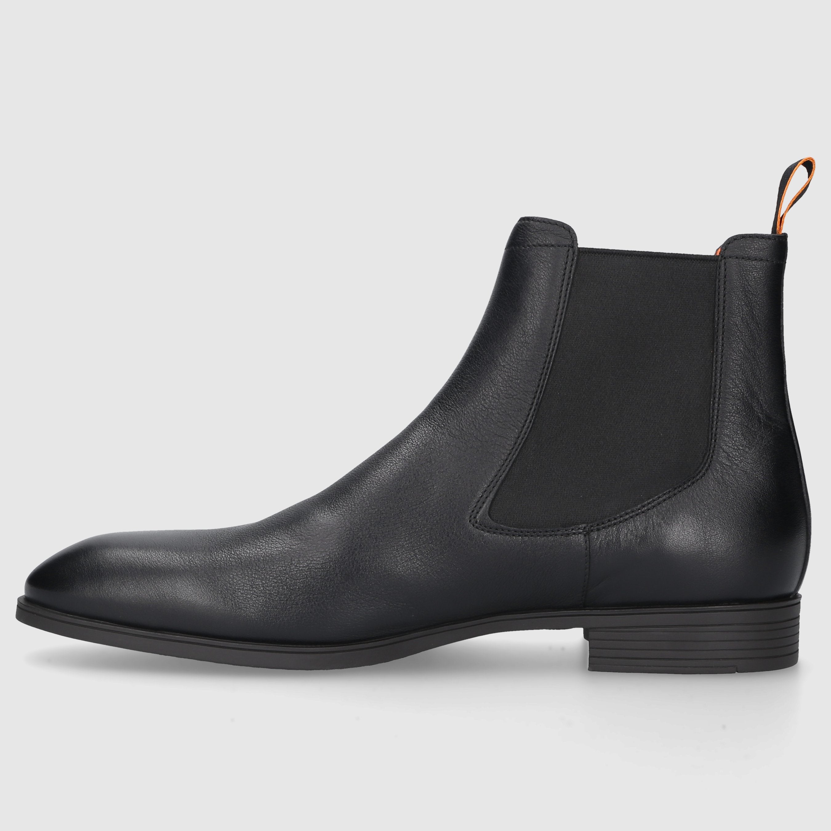 Santoni Herren Stiefeletten 13414 Kalbsleder schwarz