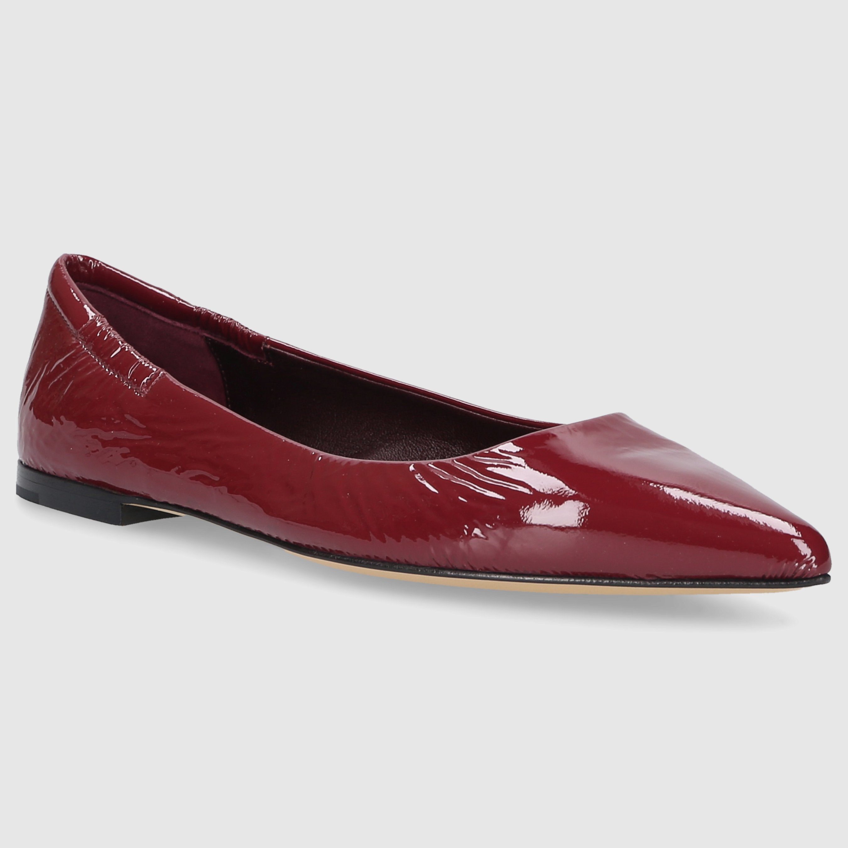 Apple D`OR Women's Ballerinas 1720Y Nappa Leather Bordeaux