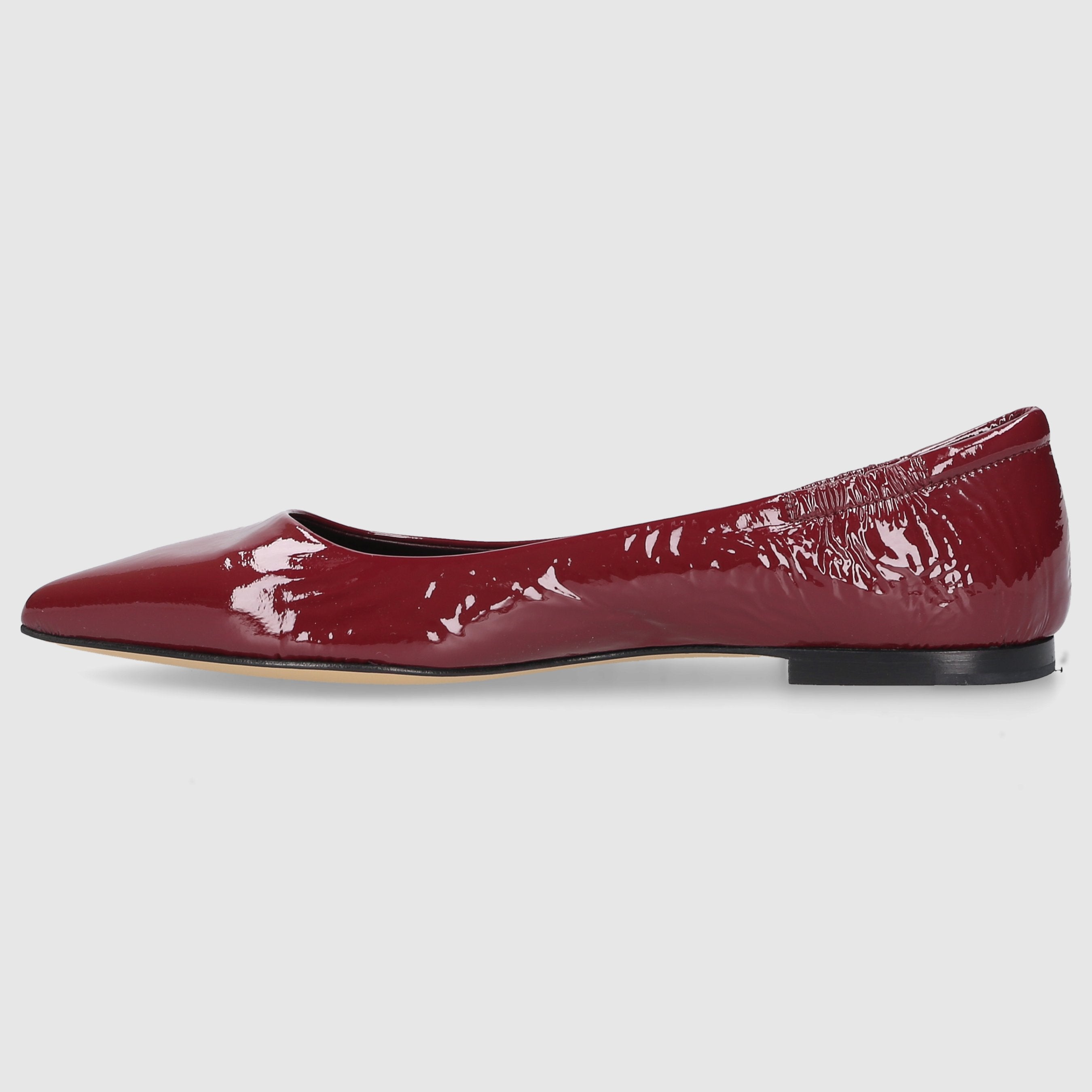 Apple D`OR Women's Ballerinas 1720Y Nappa Leather Bordeaux