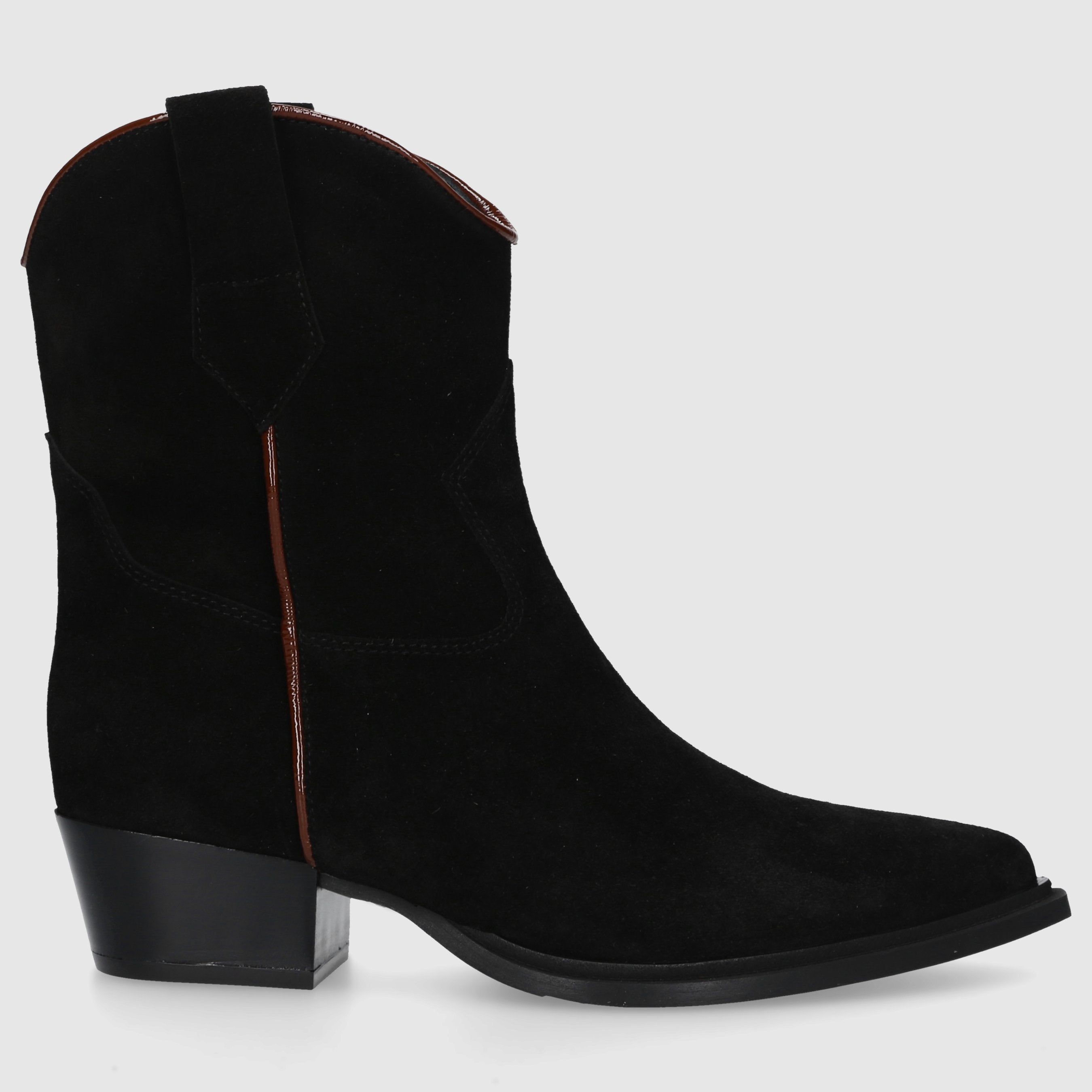 EN AVANT Women's Ankle Boots 3901 Suede Black-Combo