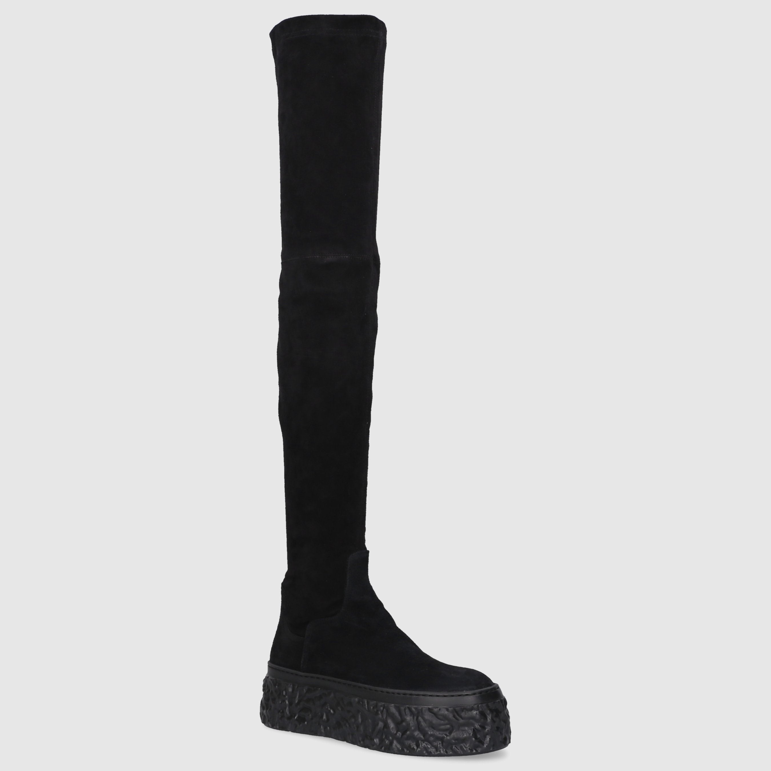 AGL Attilio Giusti Leombruni Damen Stiefel D776502 Veloursleder schwarz