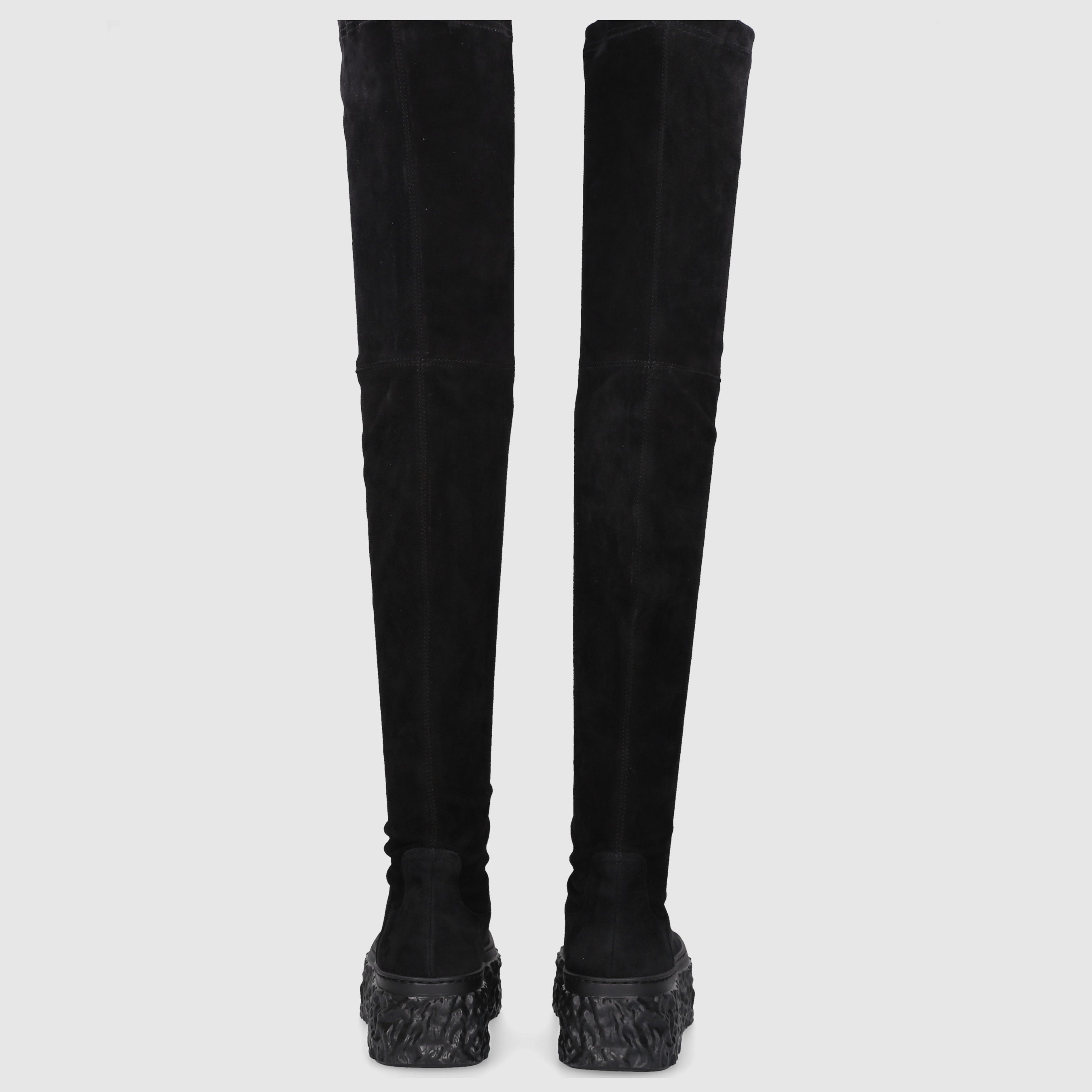 AGL Attilio Giusti Leombruni Damen Stiefel D776502 Veloursleder schwarz