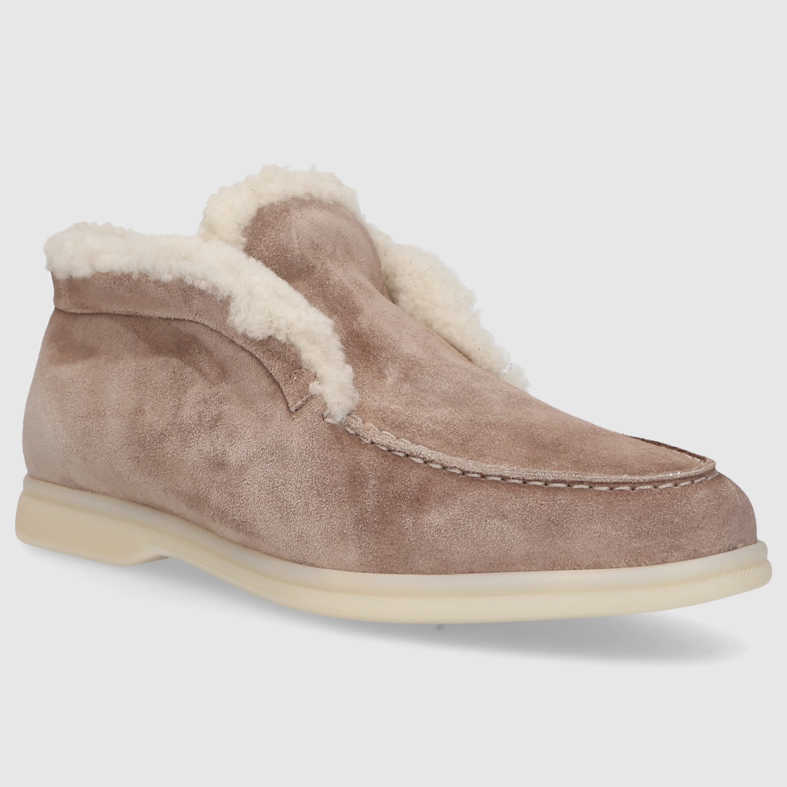 EN AVANT Damen Stiefeletten 772-06 Veloursleder taupe