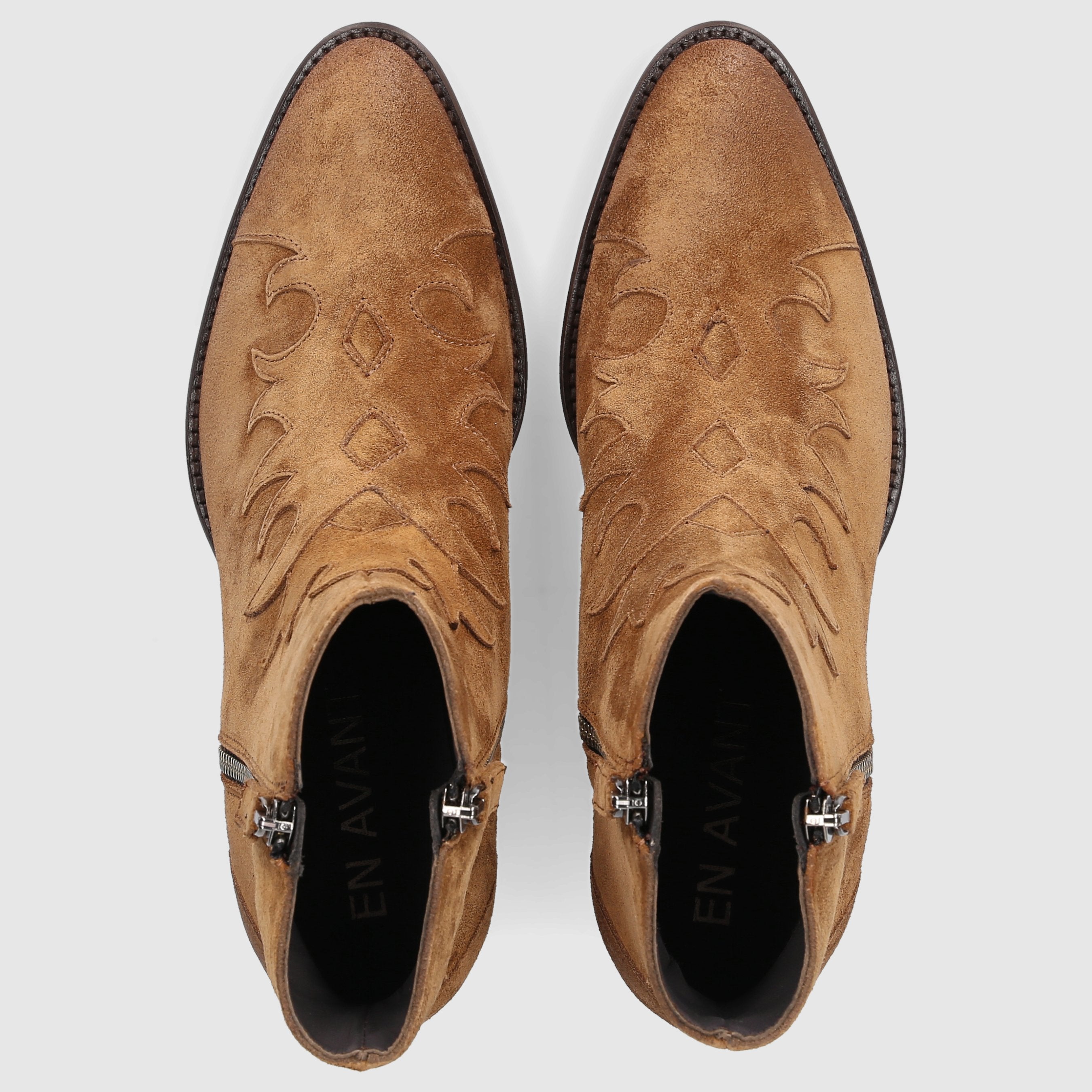 EN AVANT Damen Stiefeletten 702 COGNAC