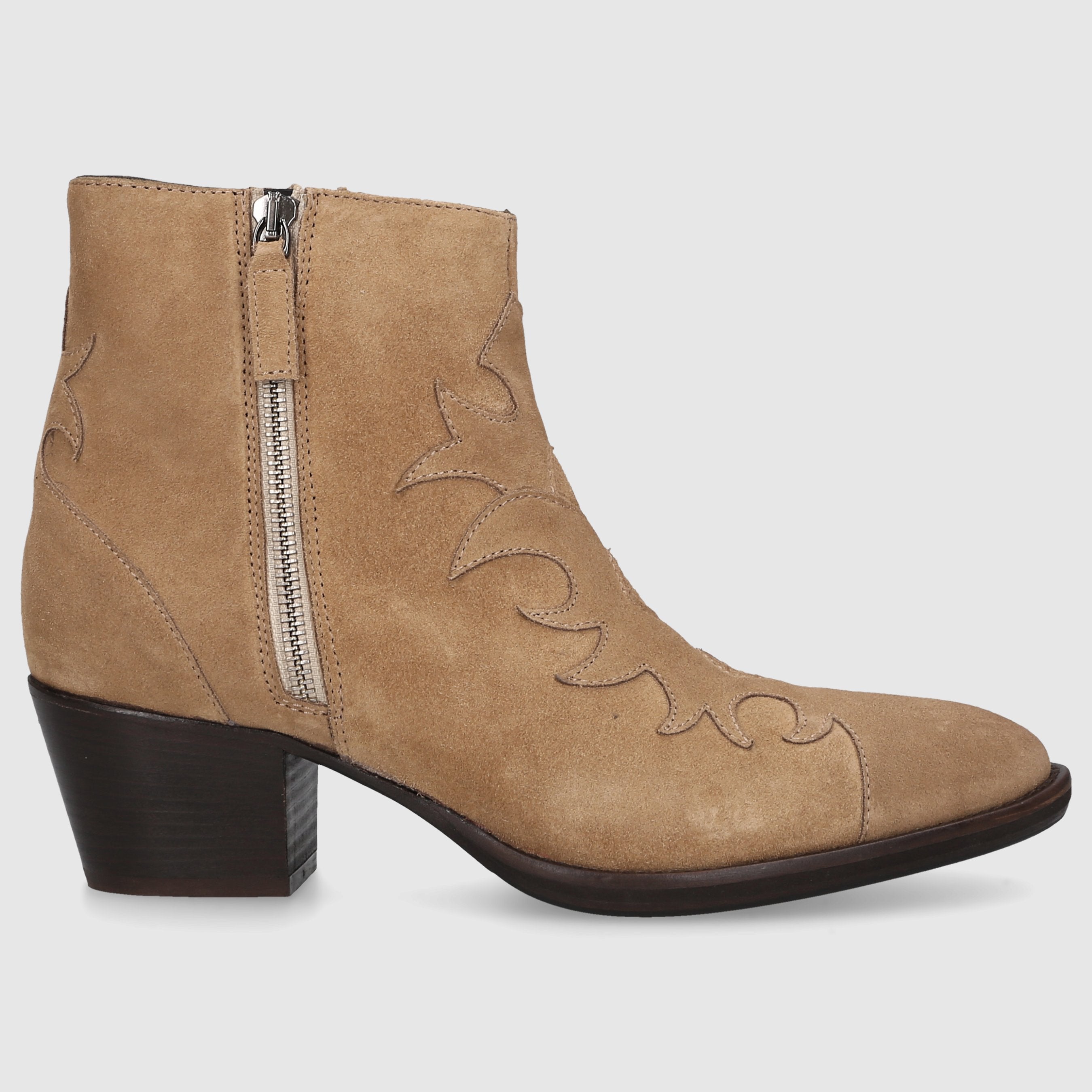 EN AVANT Women's Ankle Boots 702-17 Suede Light Brown