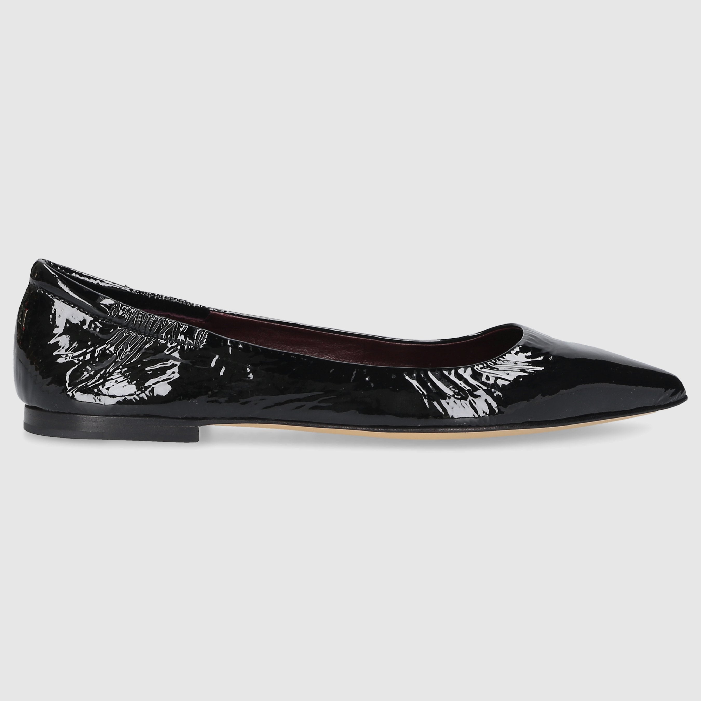 Apple D`OR ladies ballerinas 1720Y black patent leather
