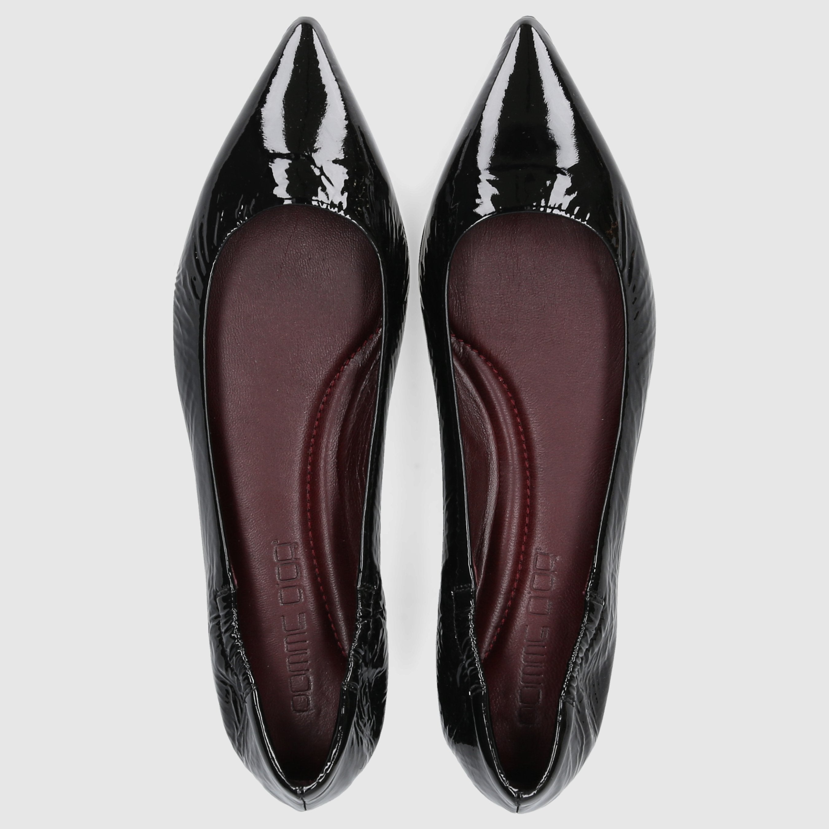 Apple D`OR ladies ballerinas 1720Y black patent leather