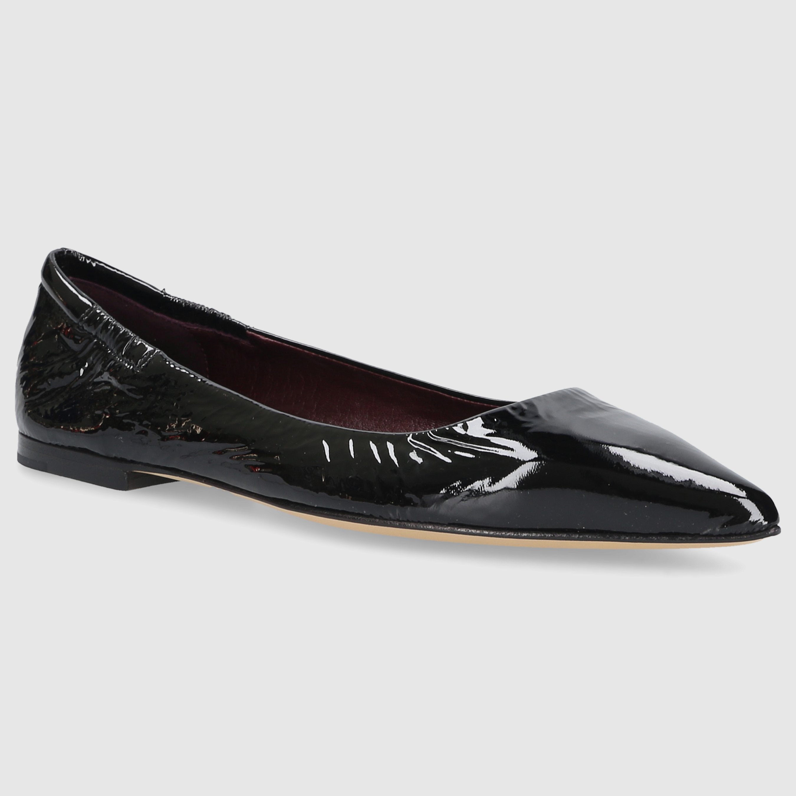 Apple D`OR ladies ballerinas 1720Y black patent leather