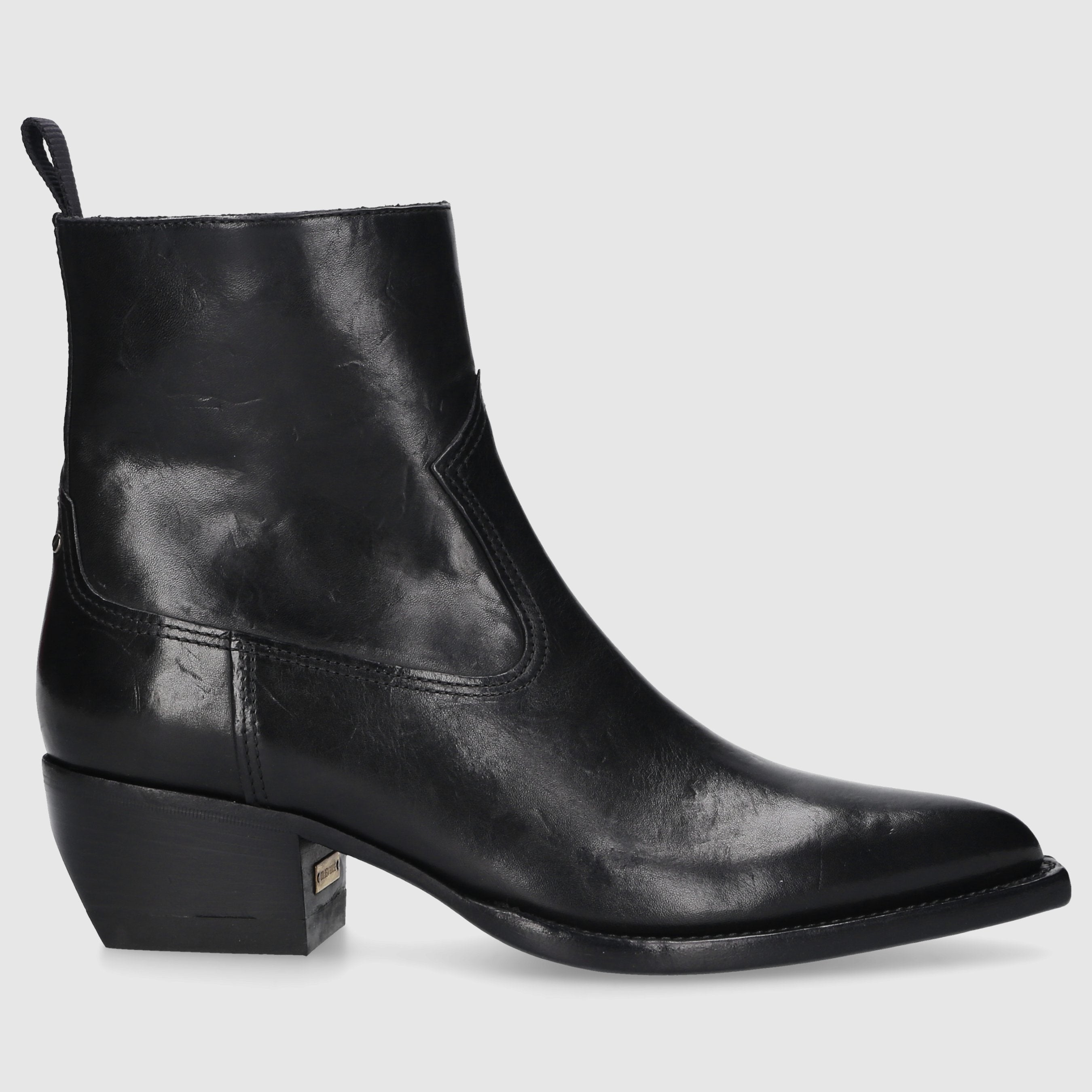 Golden Goose Women's Ankle Boots DEBBIE Calf Leather Black
