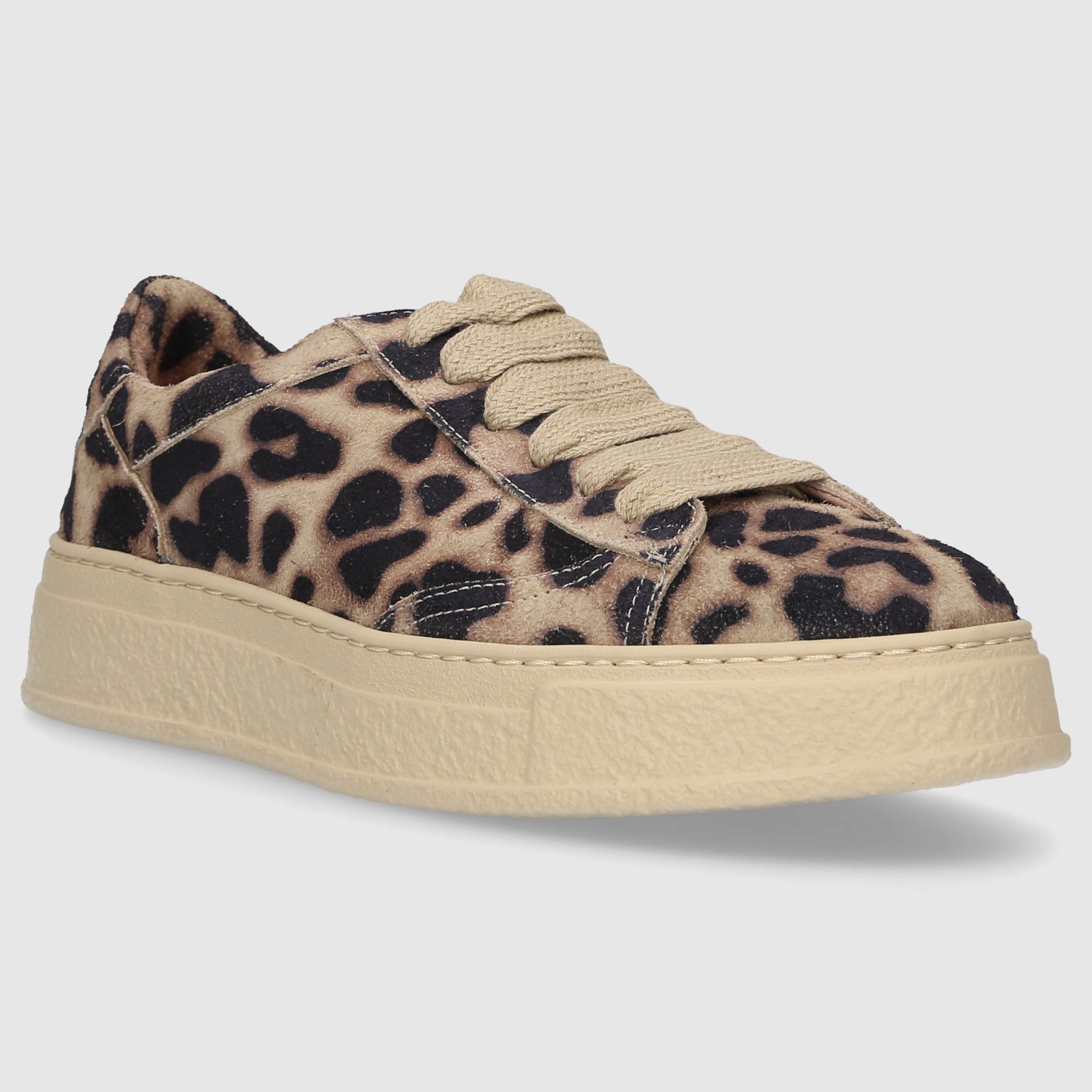 AGL Attilio Giusti Leombruni Damen Sneaker low D946001 Veloursleder Leomuster