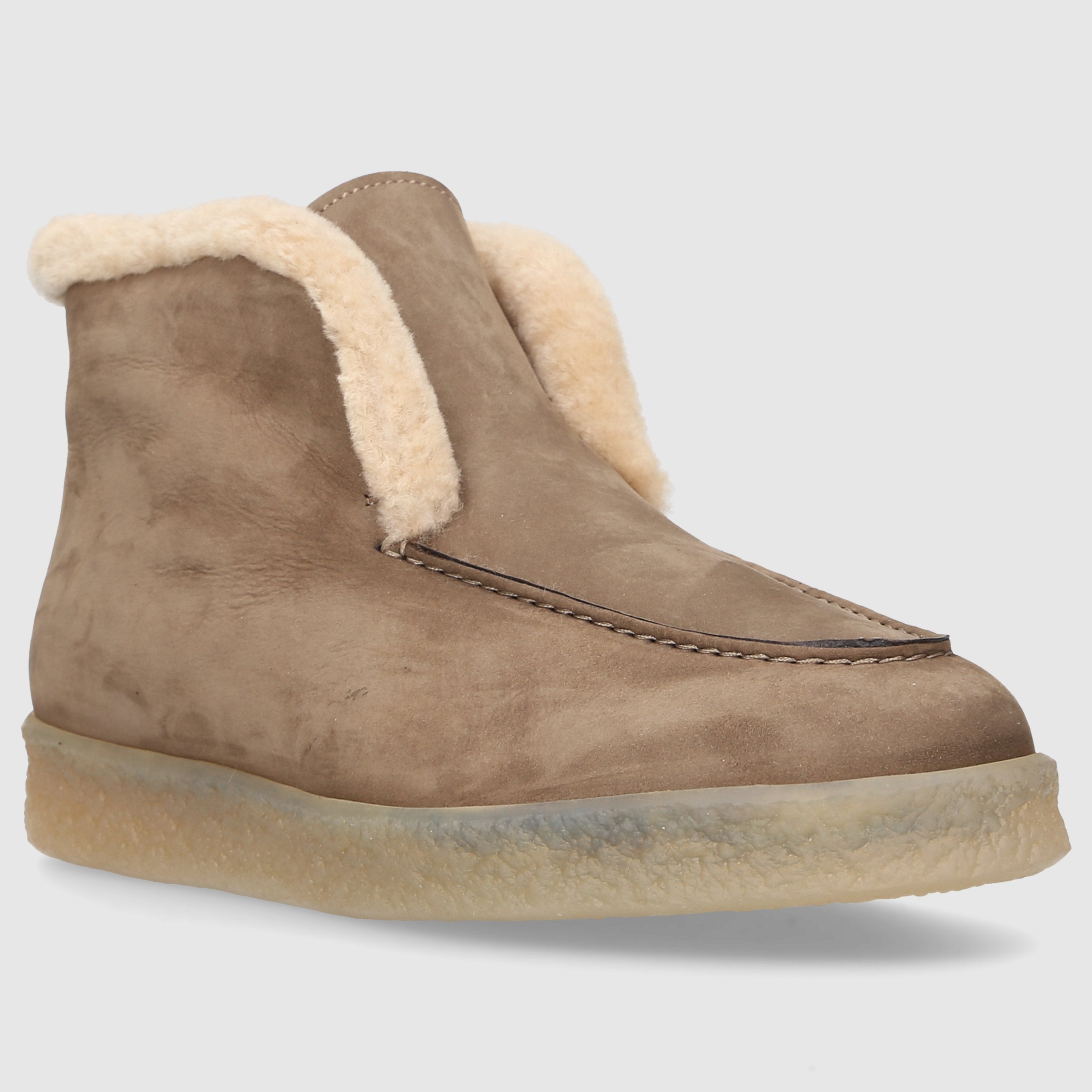 EN AVANT Women's Ankle Boots D0320006-618 Nubuck Leather Taupe
