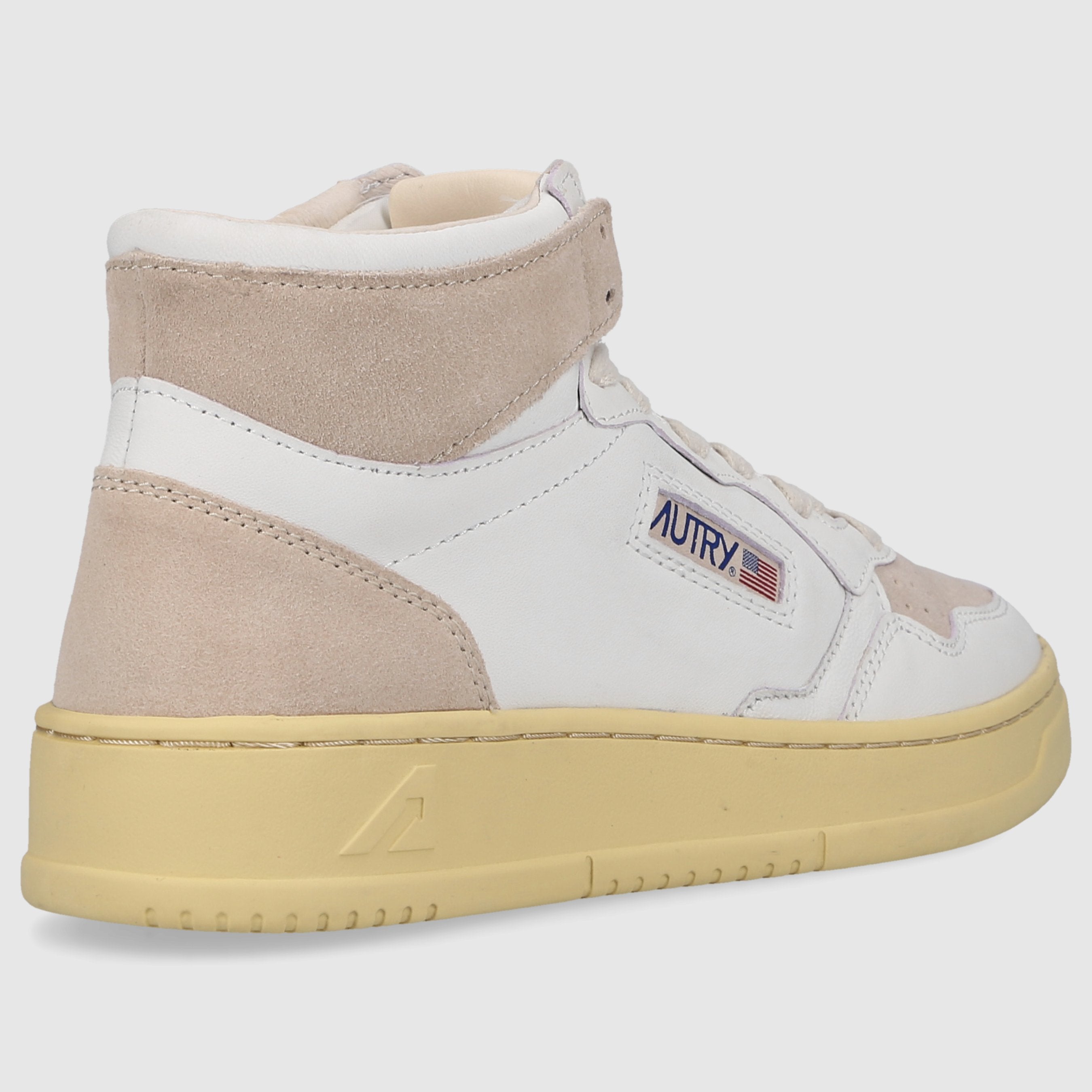 Autry Damen Sneaker AUMWSL01 WEISS-BEIGE
